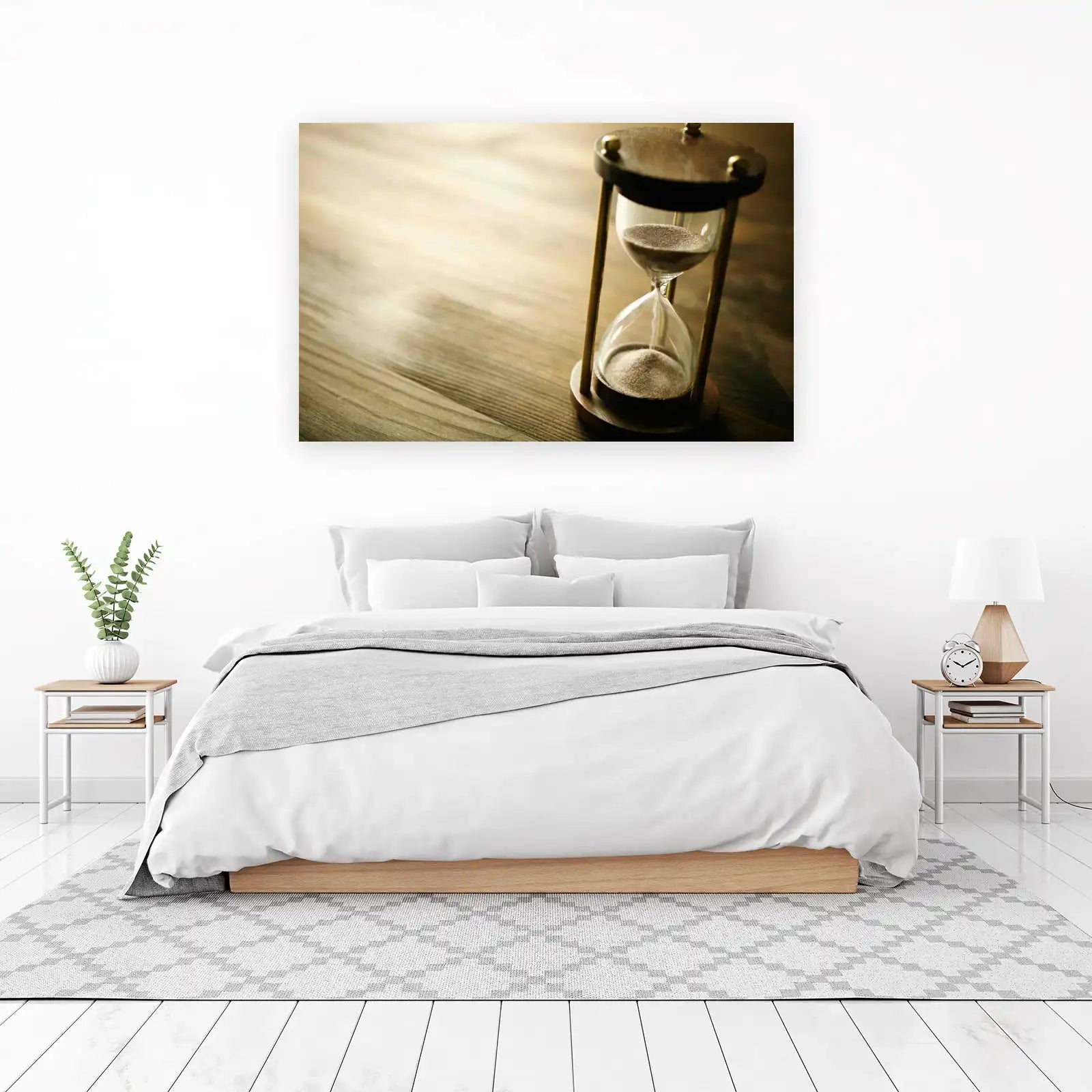 Timeless Elegance Hourglass Wall Art
