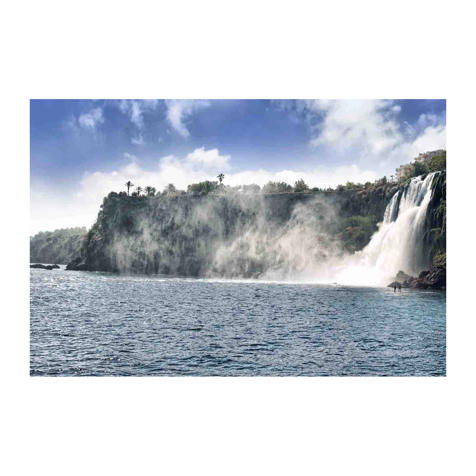 Majestic Waterfall Coastal Serenity Wall Art