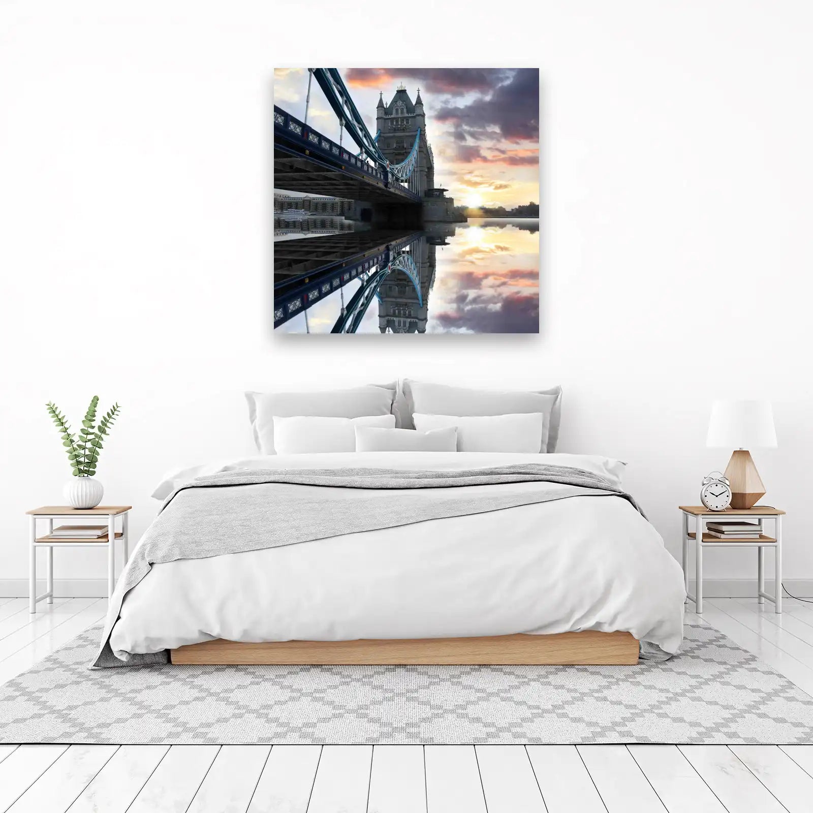 London Tower Bridge Sunset Wall Art