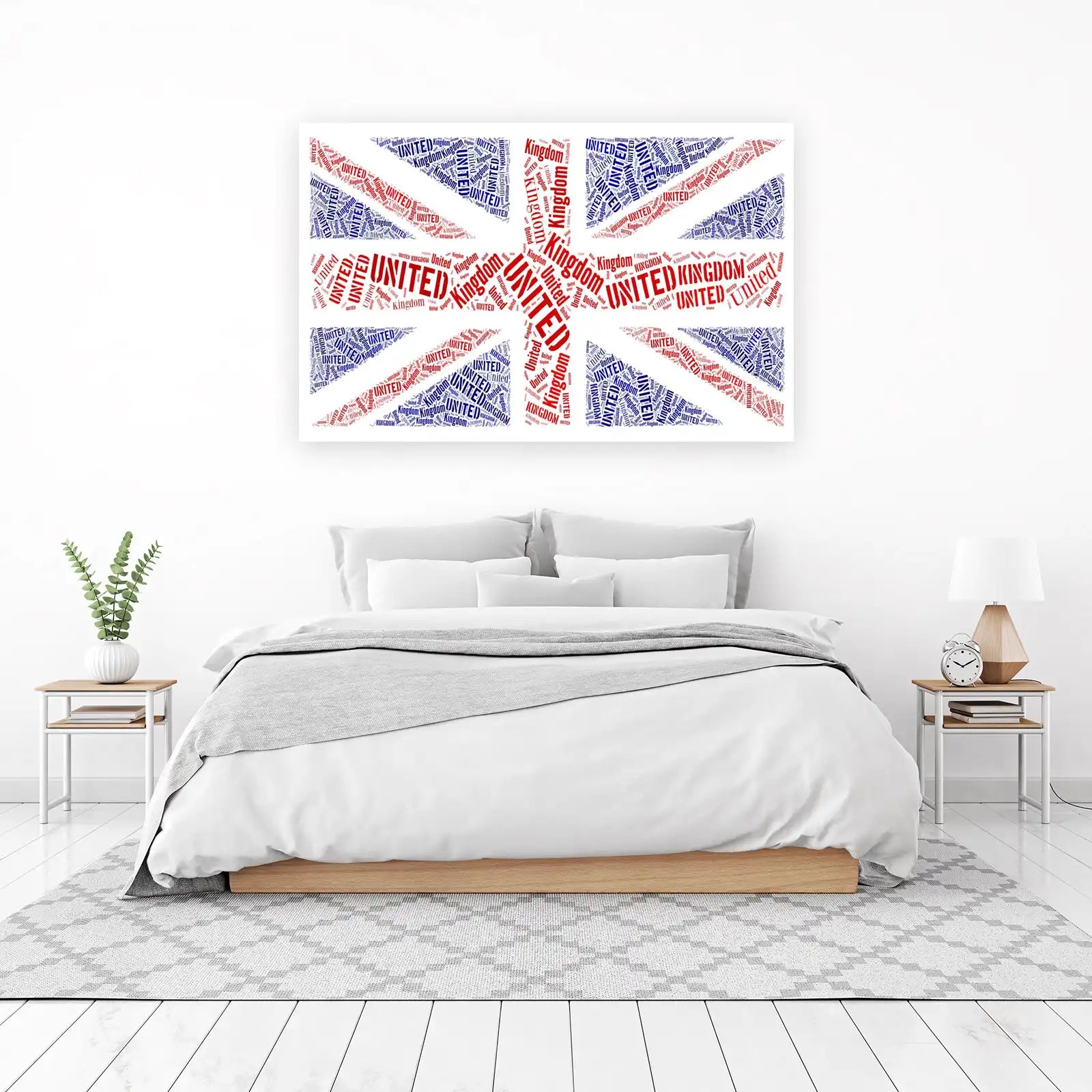 Union Jack Word Art Wall Art