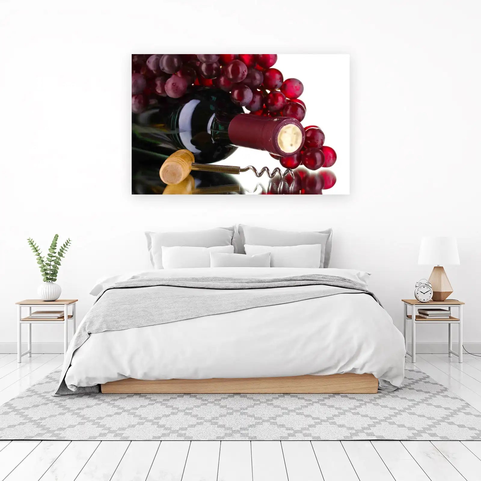 Elegant Wine & Grapes Wall Art
