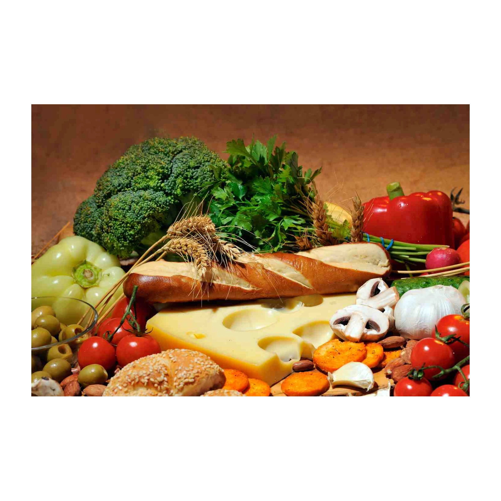 Fresh Produce & Gourmet Bread Wall Art