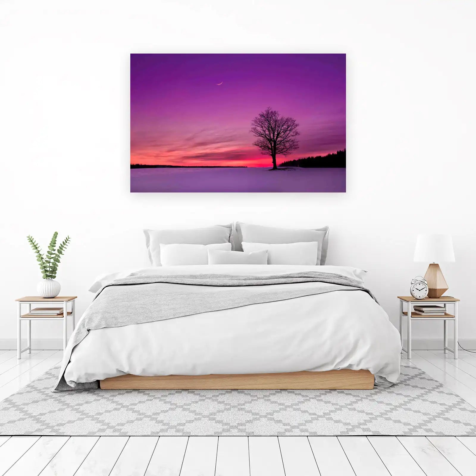 Solitary Tree Sunset Dream Wall Art