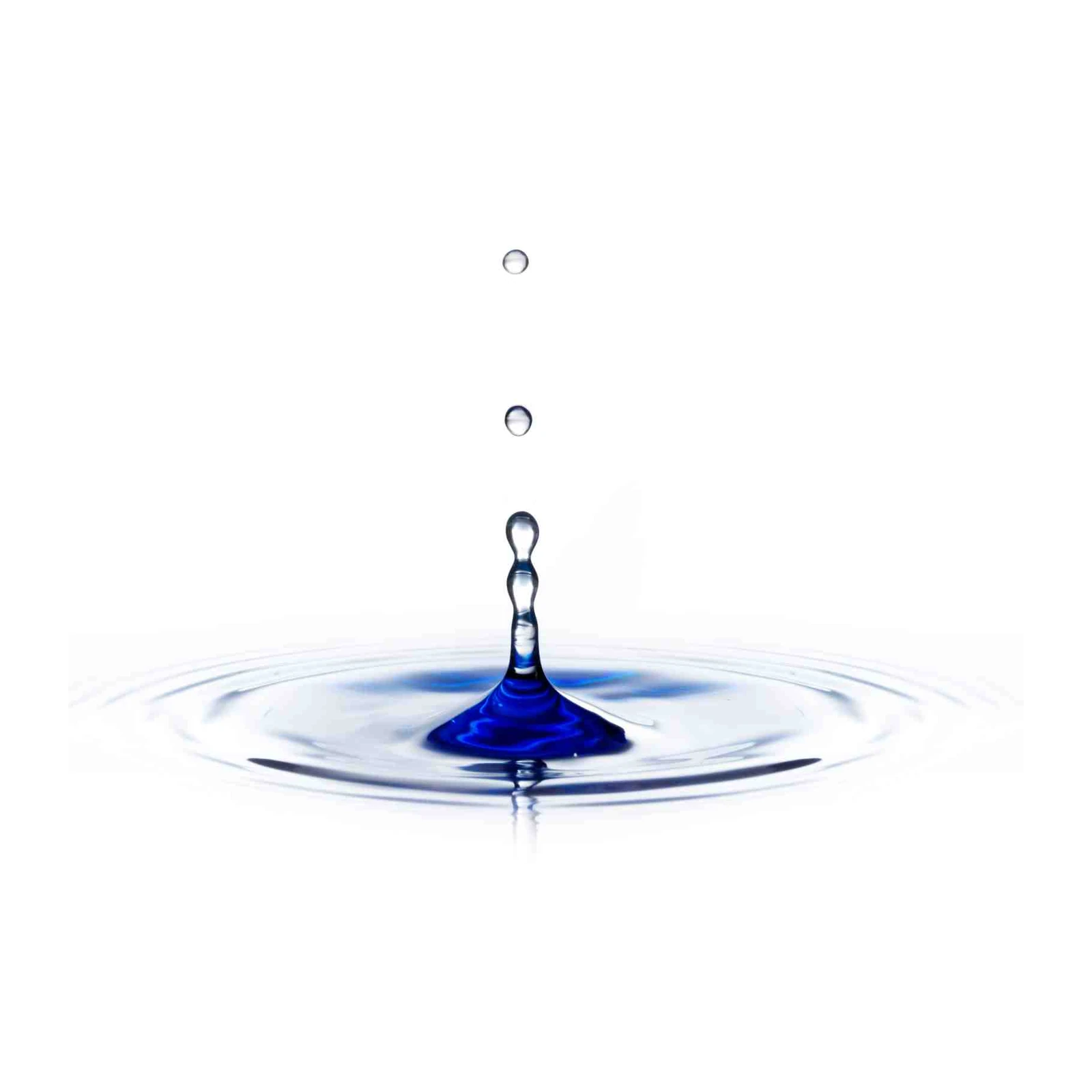 Blue Water Drop Splash Wall Art