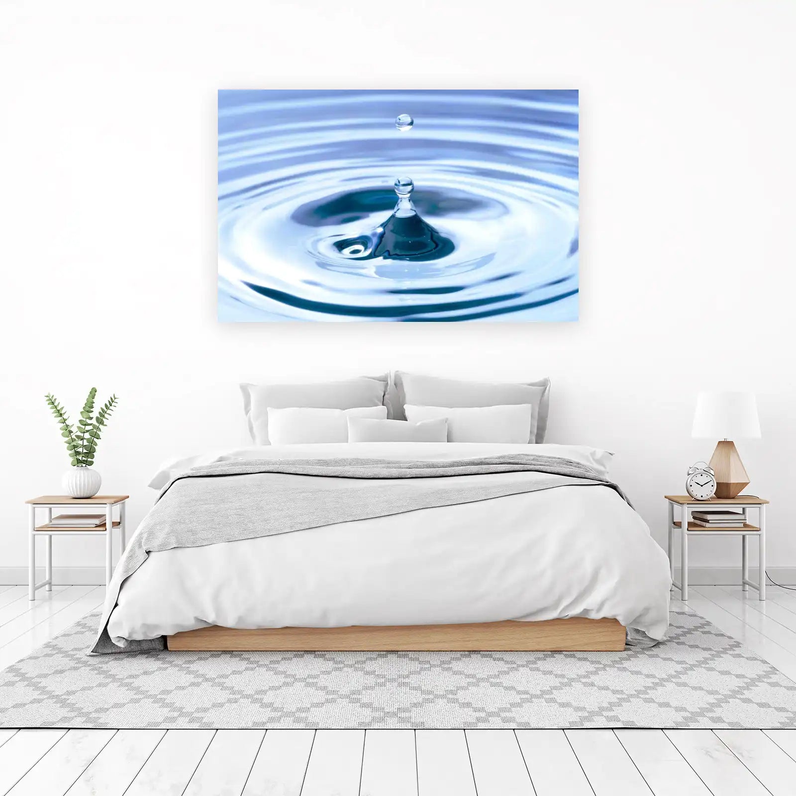 Serene Water Drop Ripple Wall Art