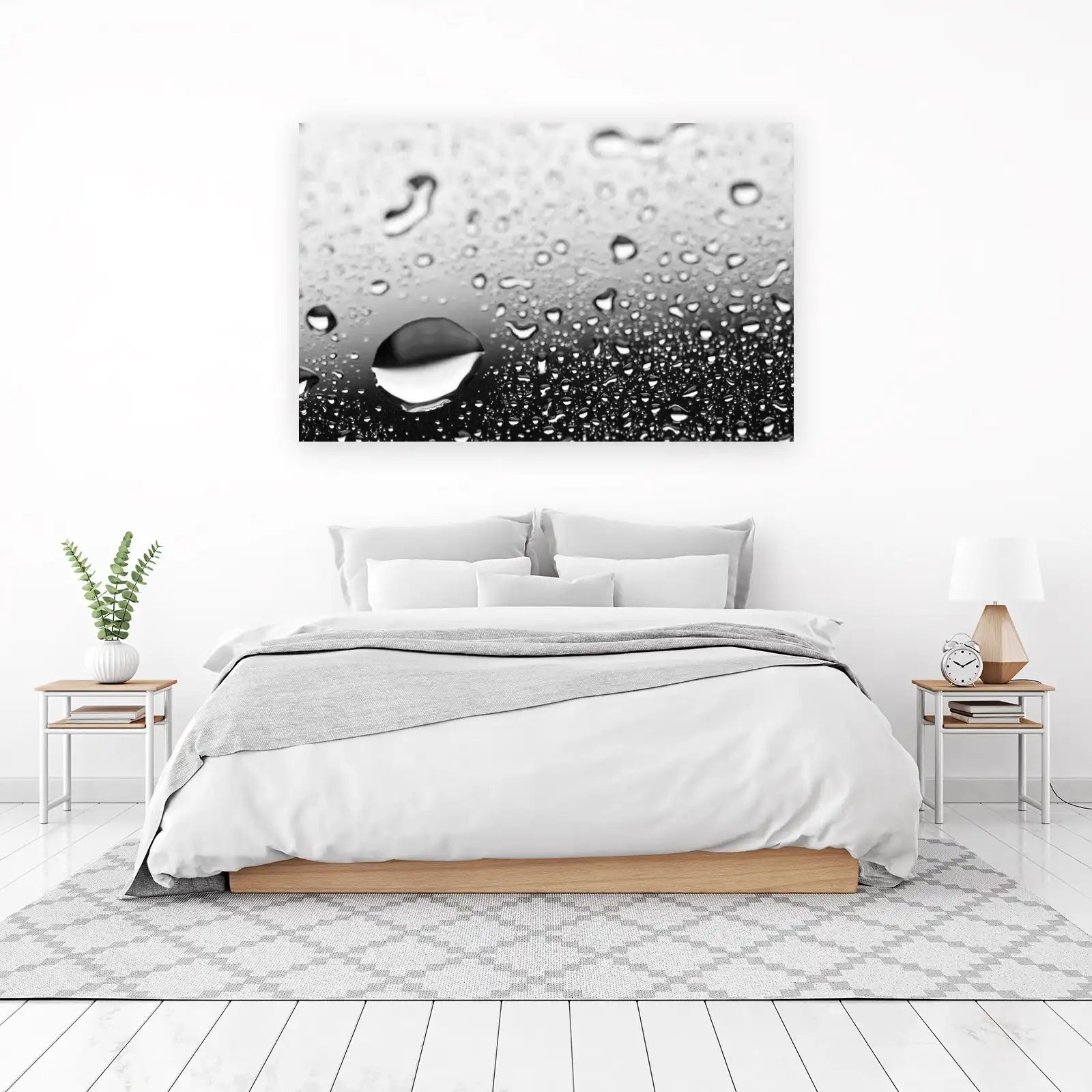 Abstract Water Drops Wall Art