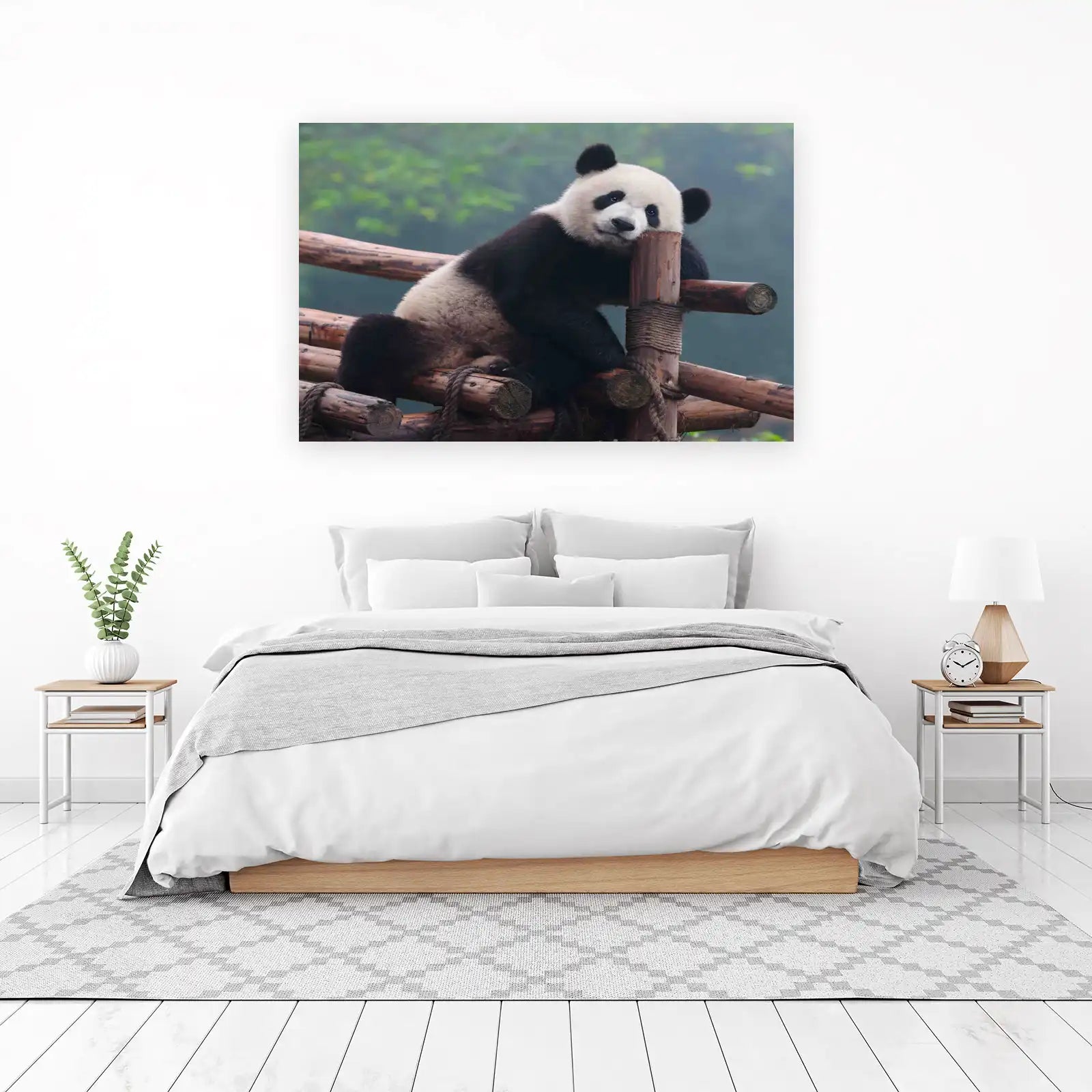 Gentle Panda Portrait Wall Art - Wildlife Decor