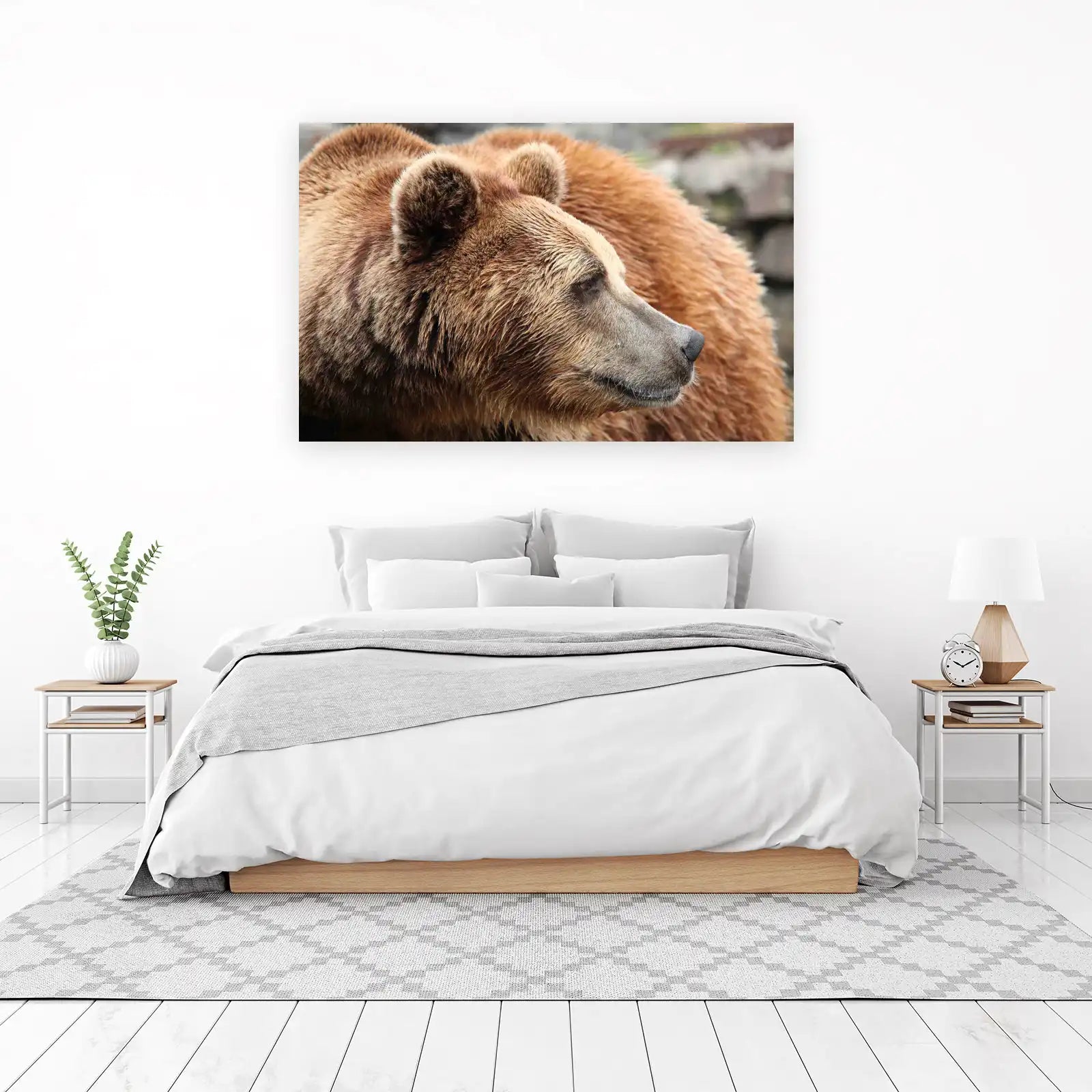 Majestic Brown Bear Close-Up Wall Art