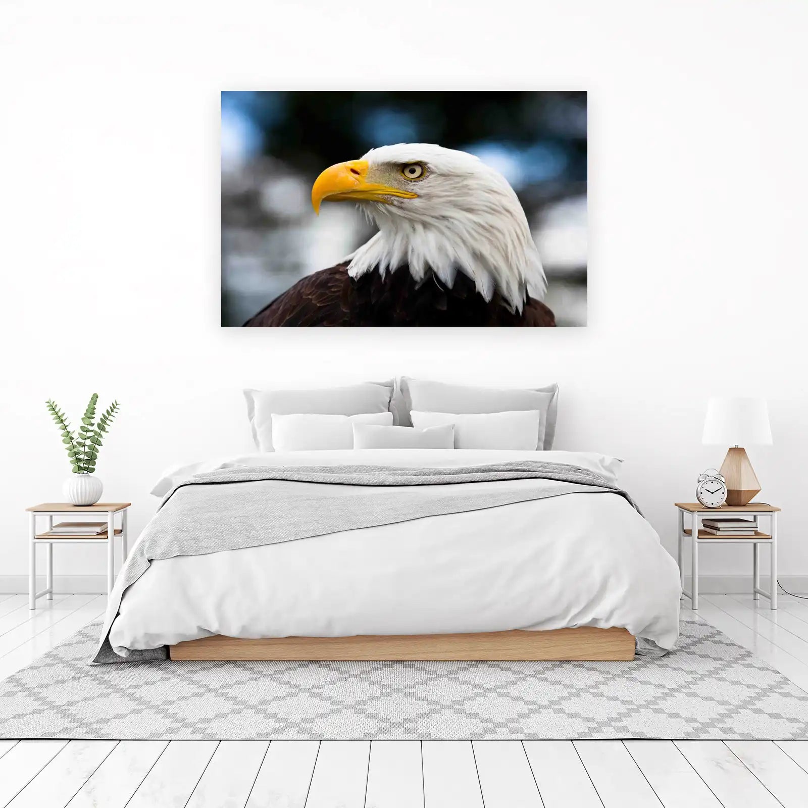Majestic Bald Eagle Portrait Wall Art