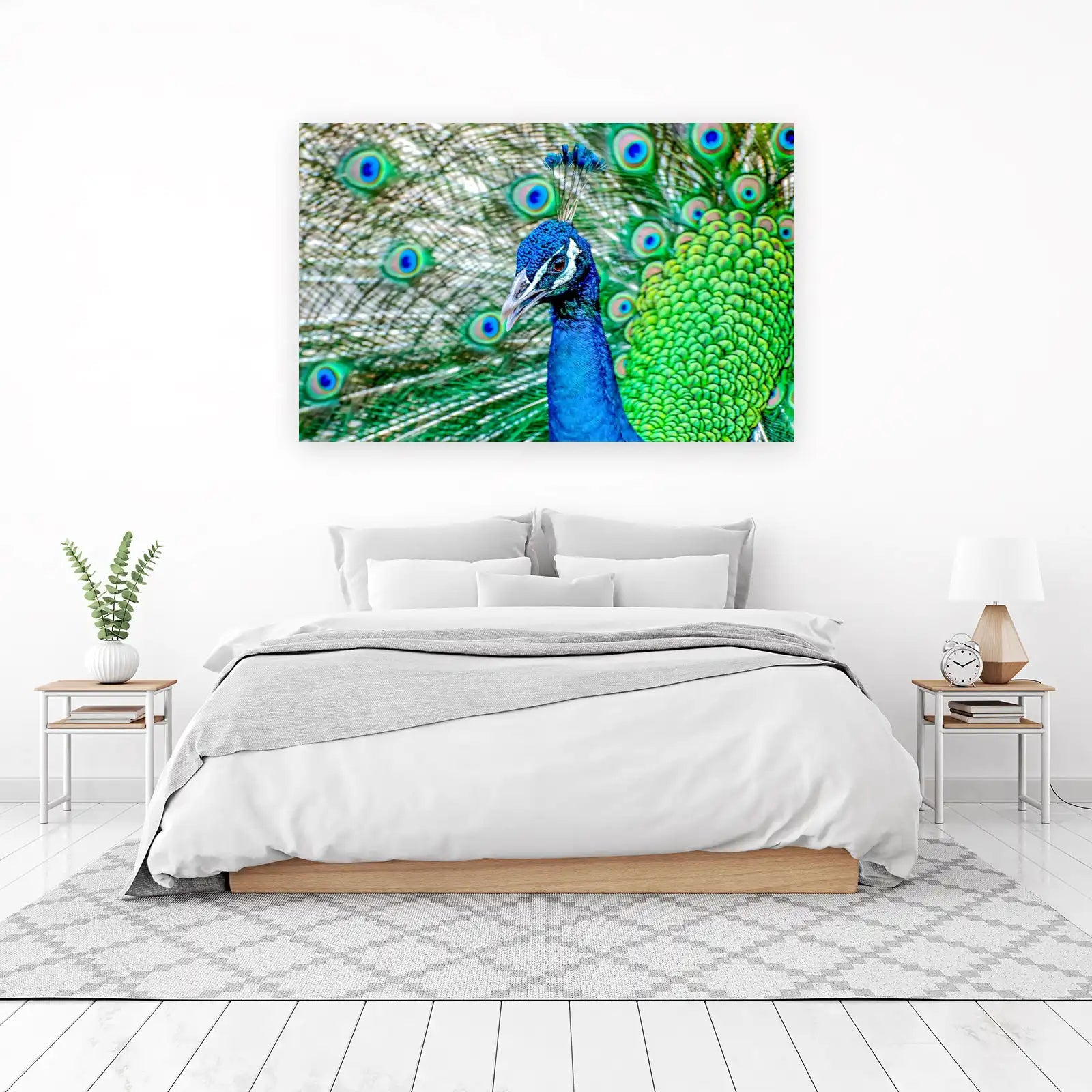Majestic Peacock Eye Close-up Wall Art