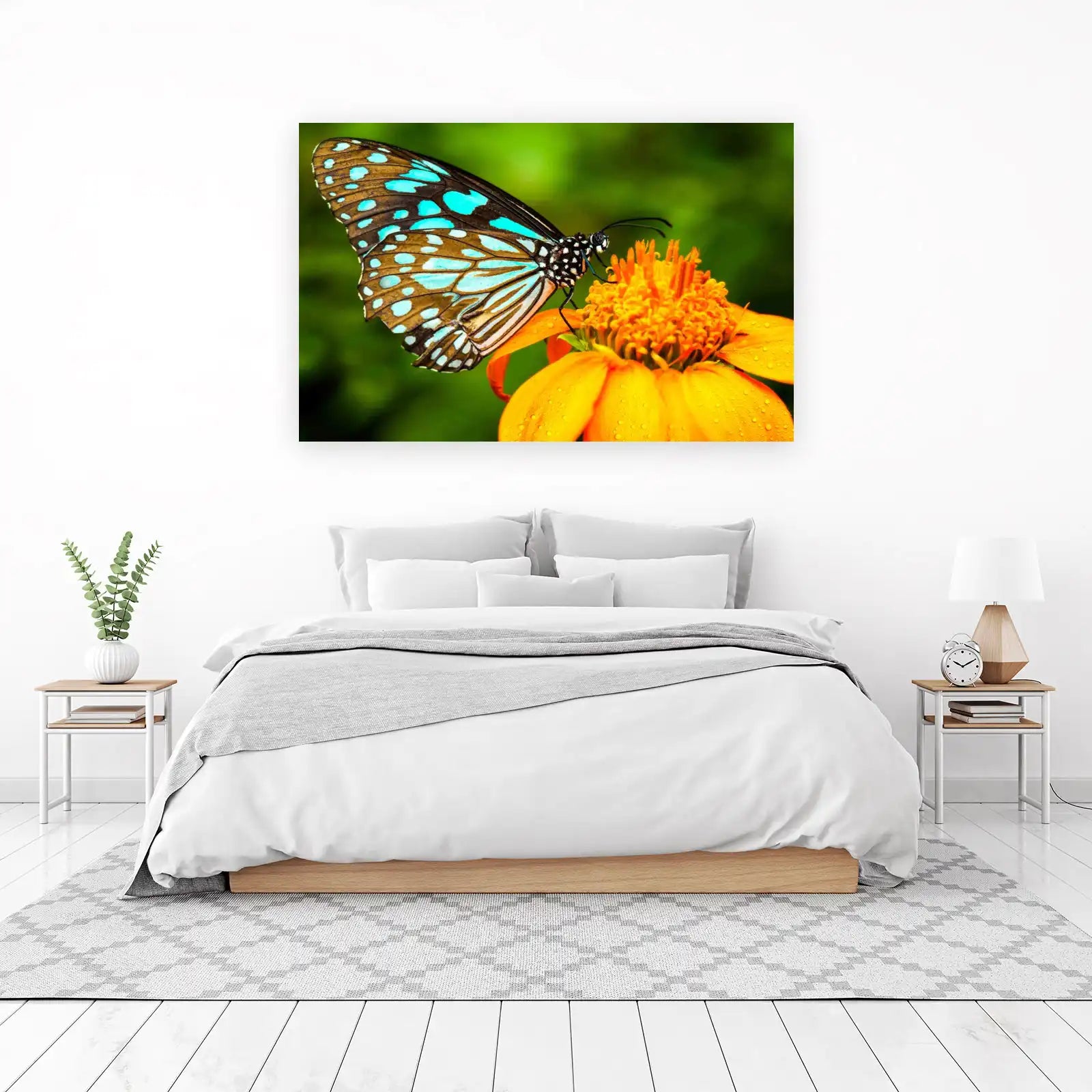 Stunning Blue Butterfly Nature Wall Art