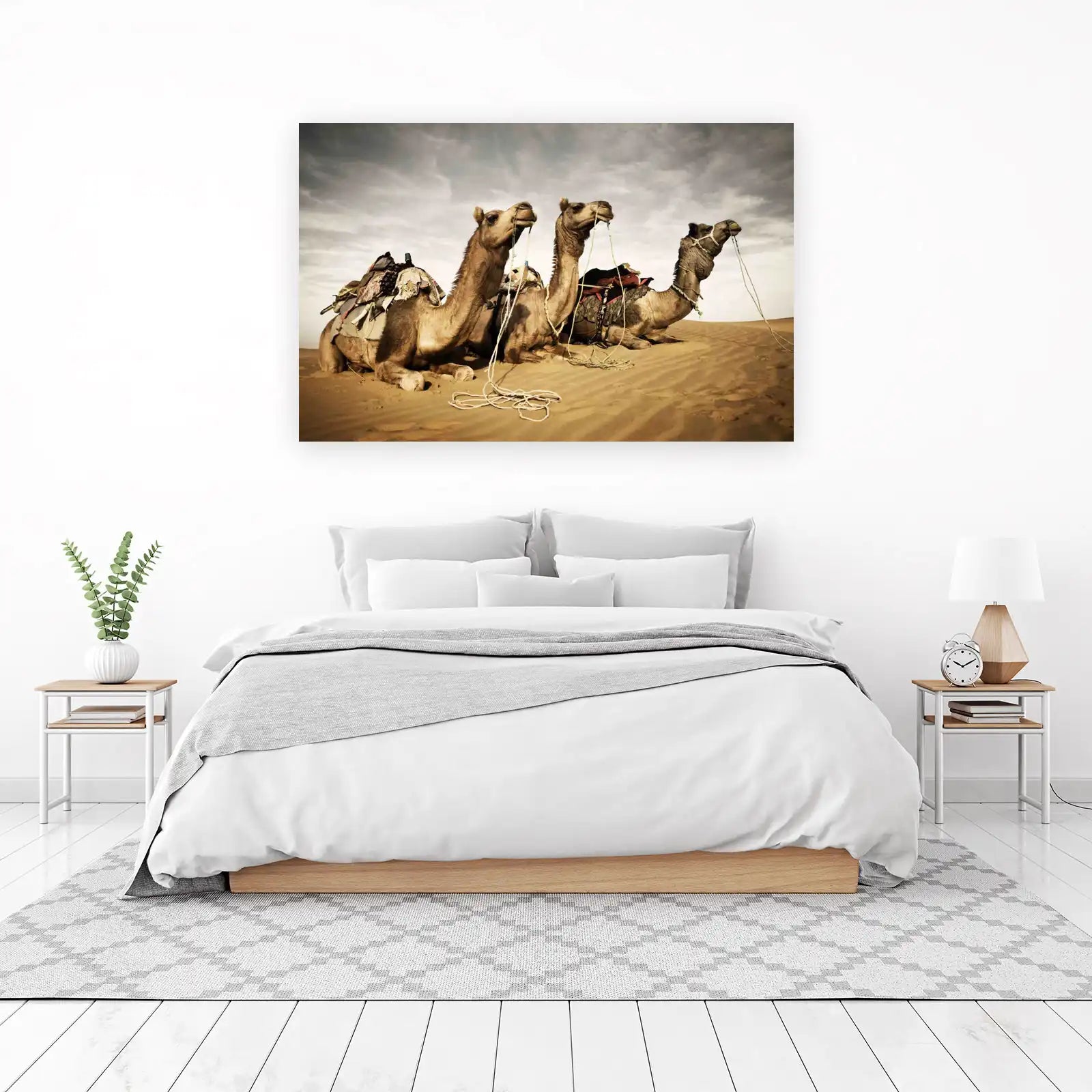 Majestic Camels Desert Journey Wall Art