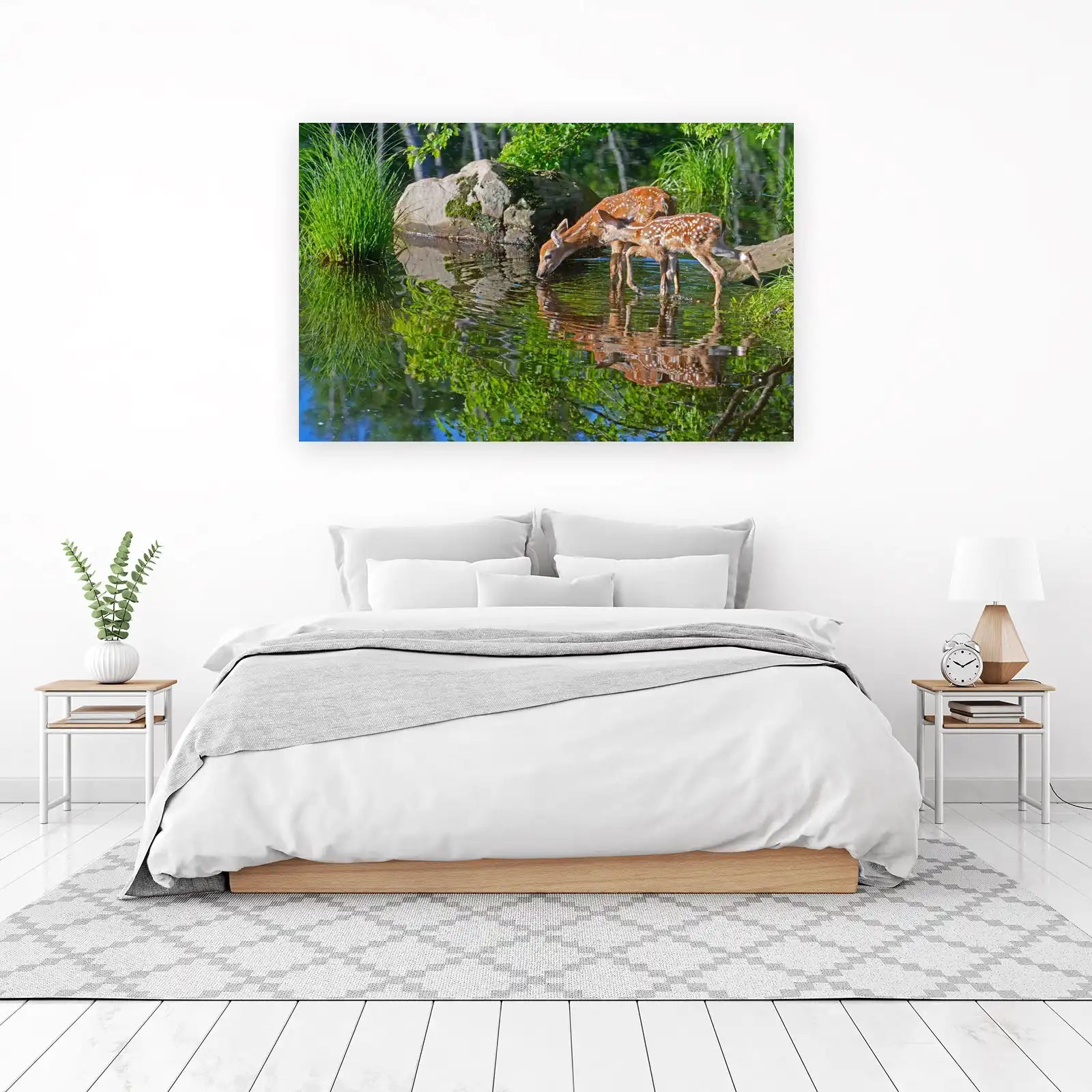 Serene Fawn Nature Scene Wall Art