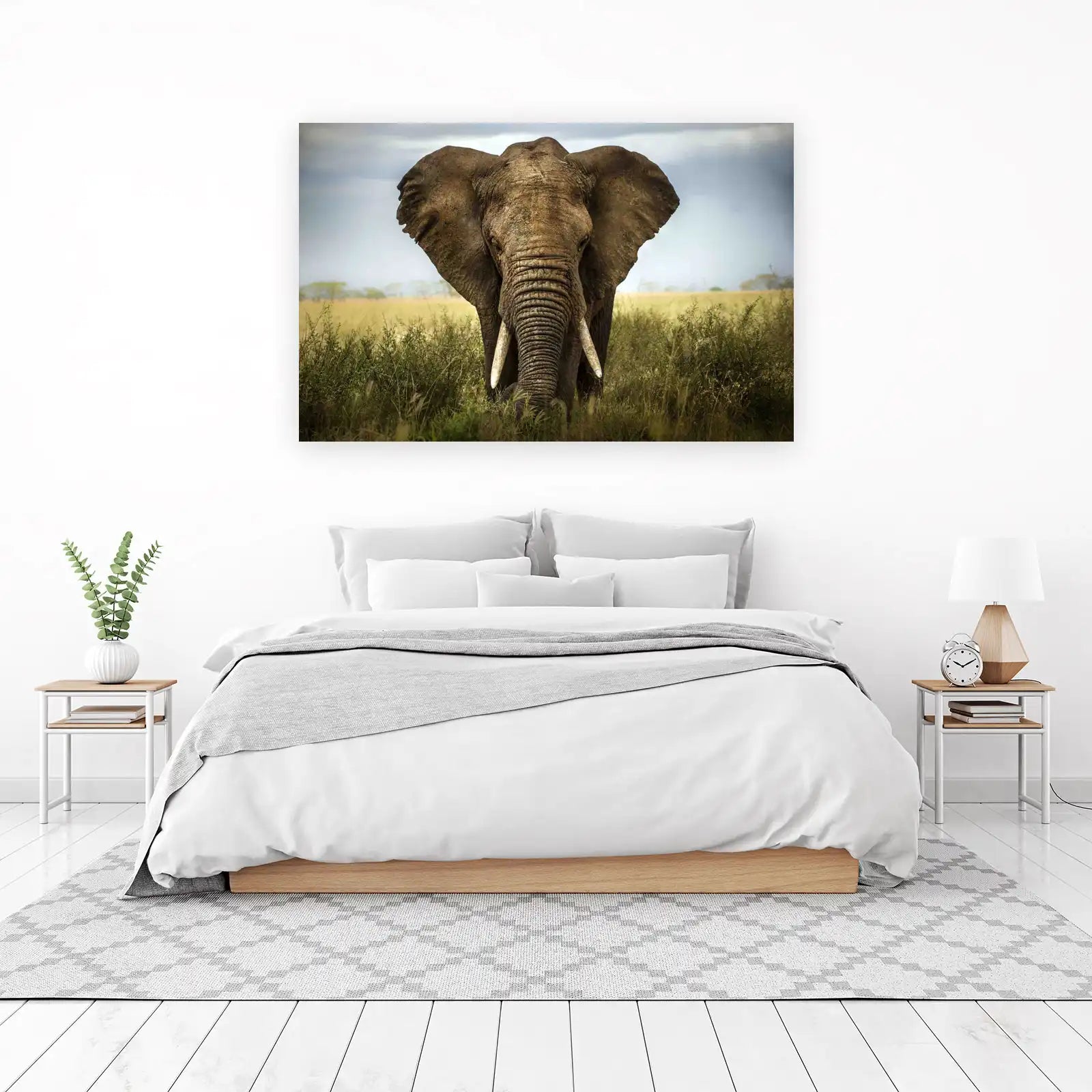 Majestic Elephant Portrait Wall Art