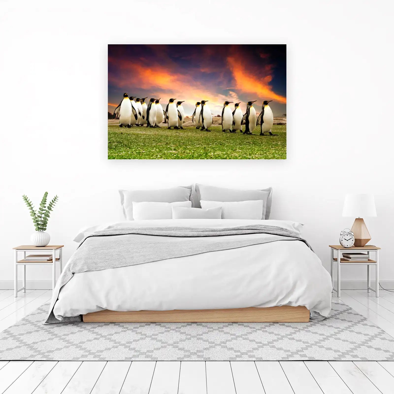 Majestic Penguin March Wall Art