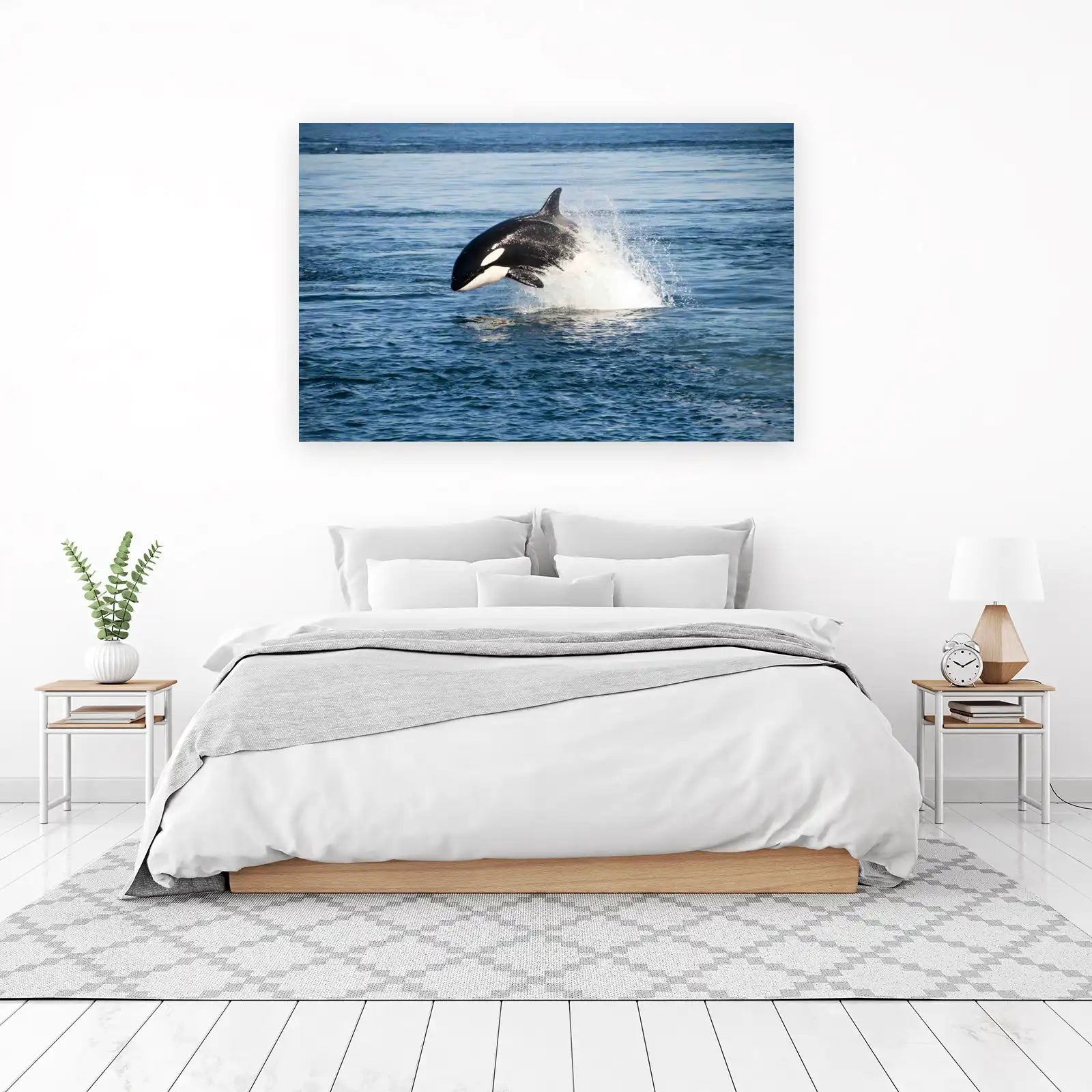 Majestic Orca Breach Ocean Wall Art