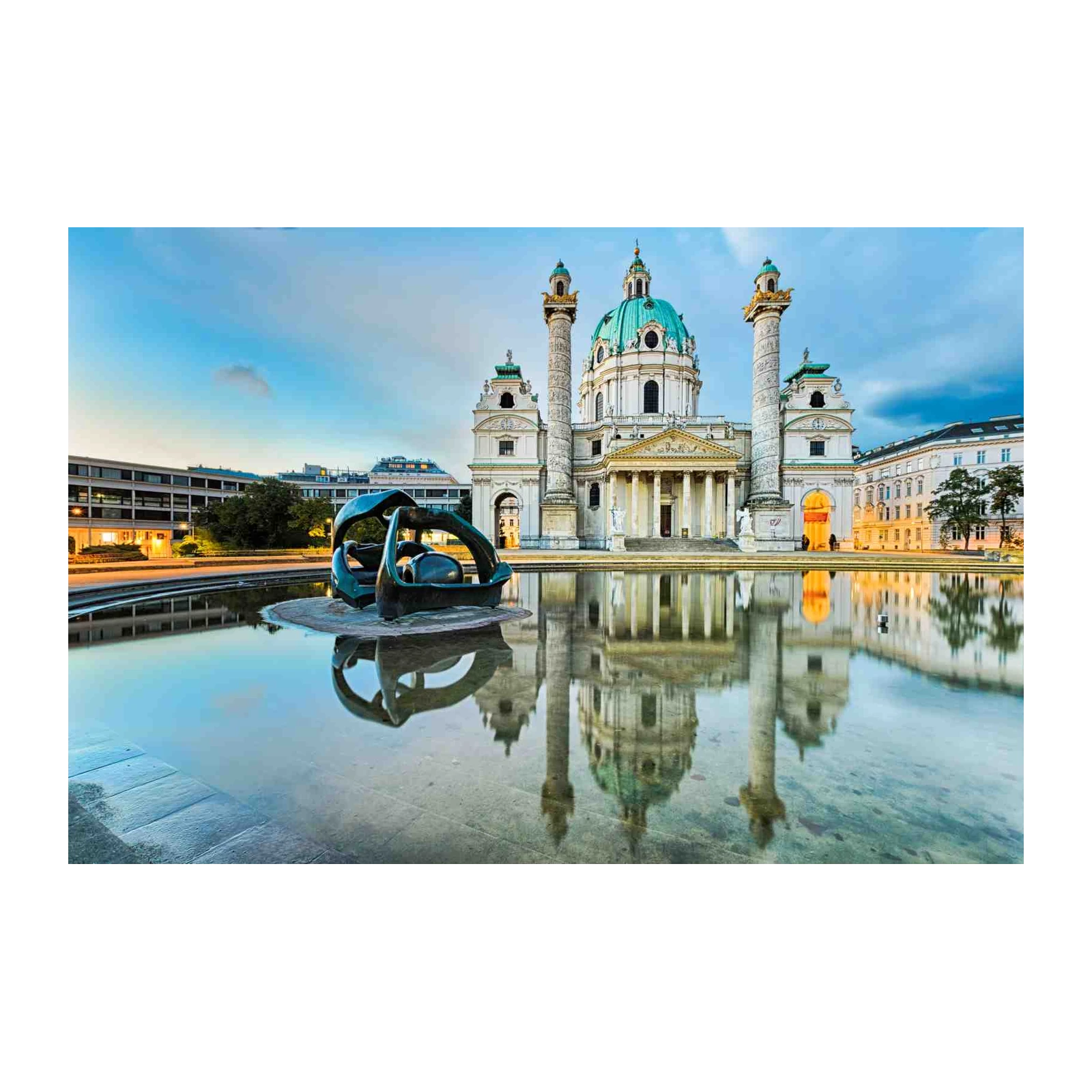 Vienna's Karlskirche & Sculpture Wall Art