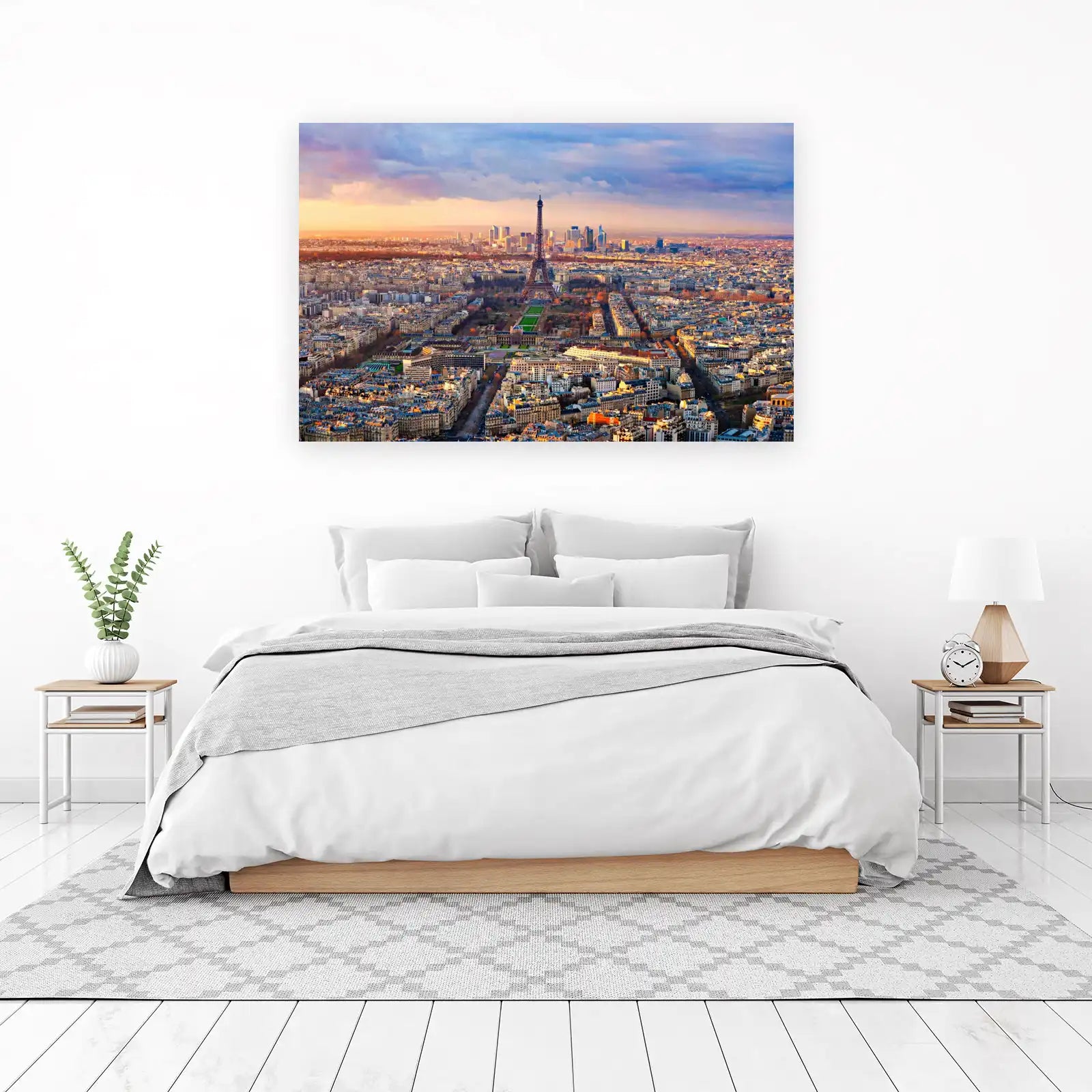 Parisian Sunset Eiffel Tower Wall Art
