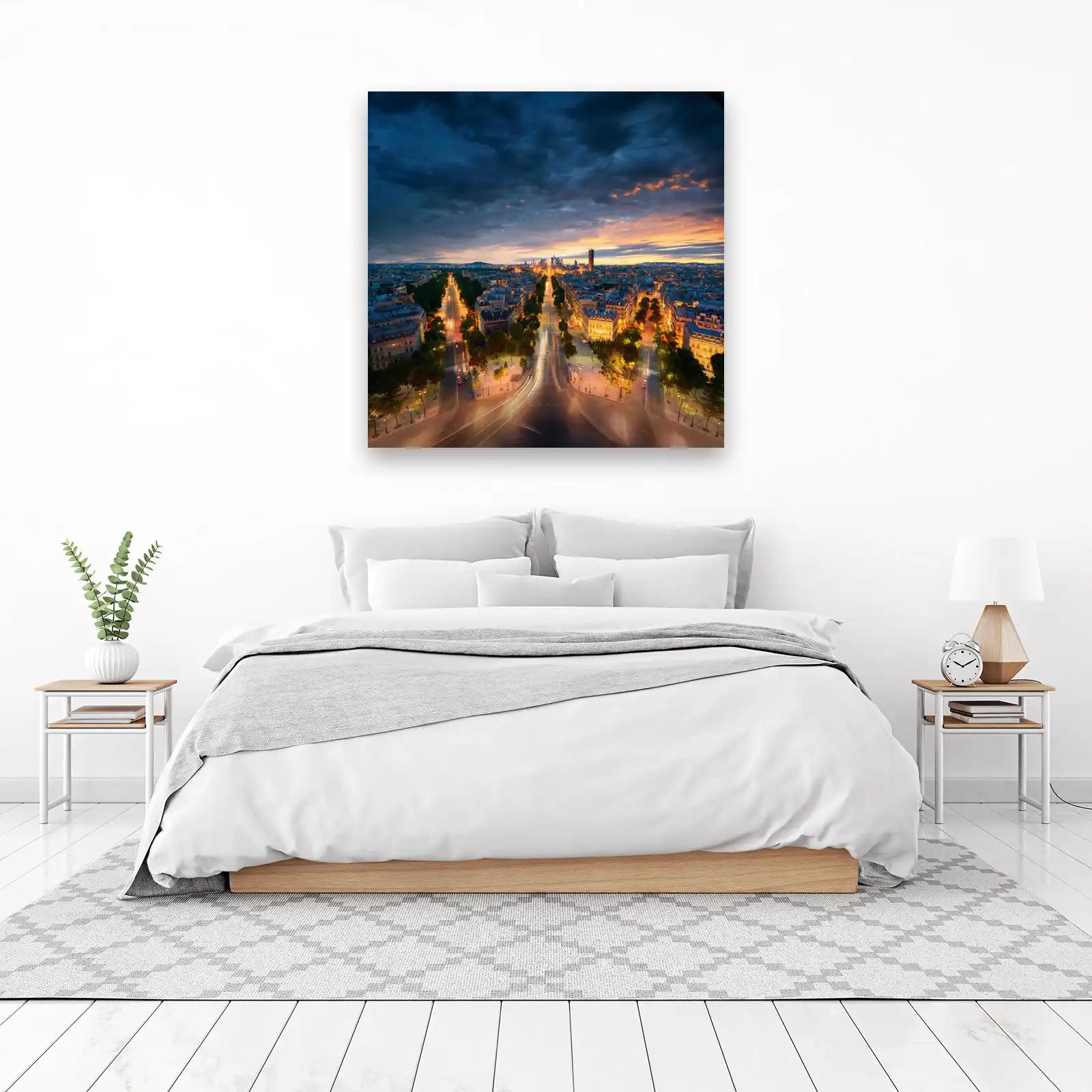 Parisian Twilight Boulevard Wall Art
