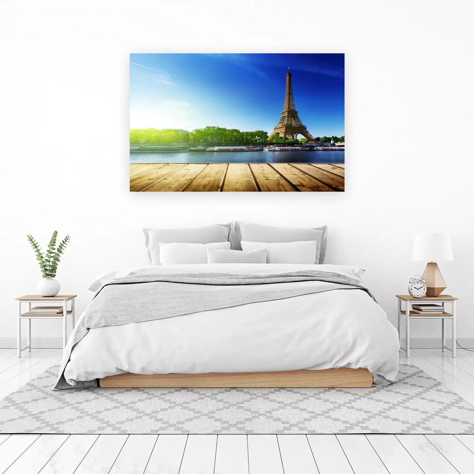 Parisian Dream Eiffel Tower Seine River Wall Art