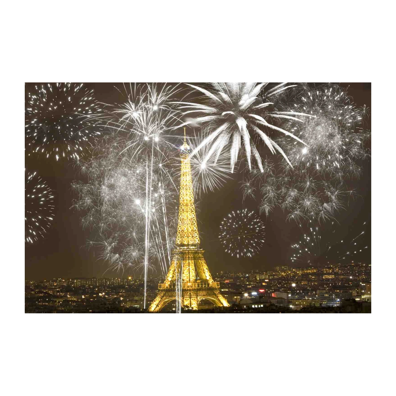 Eiffel Tower Fireworks Wall Art
