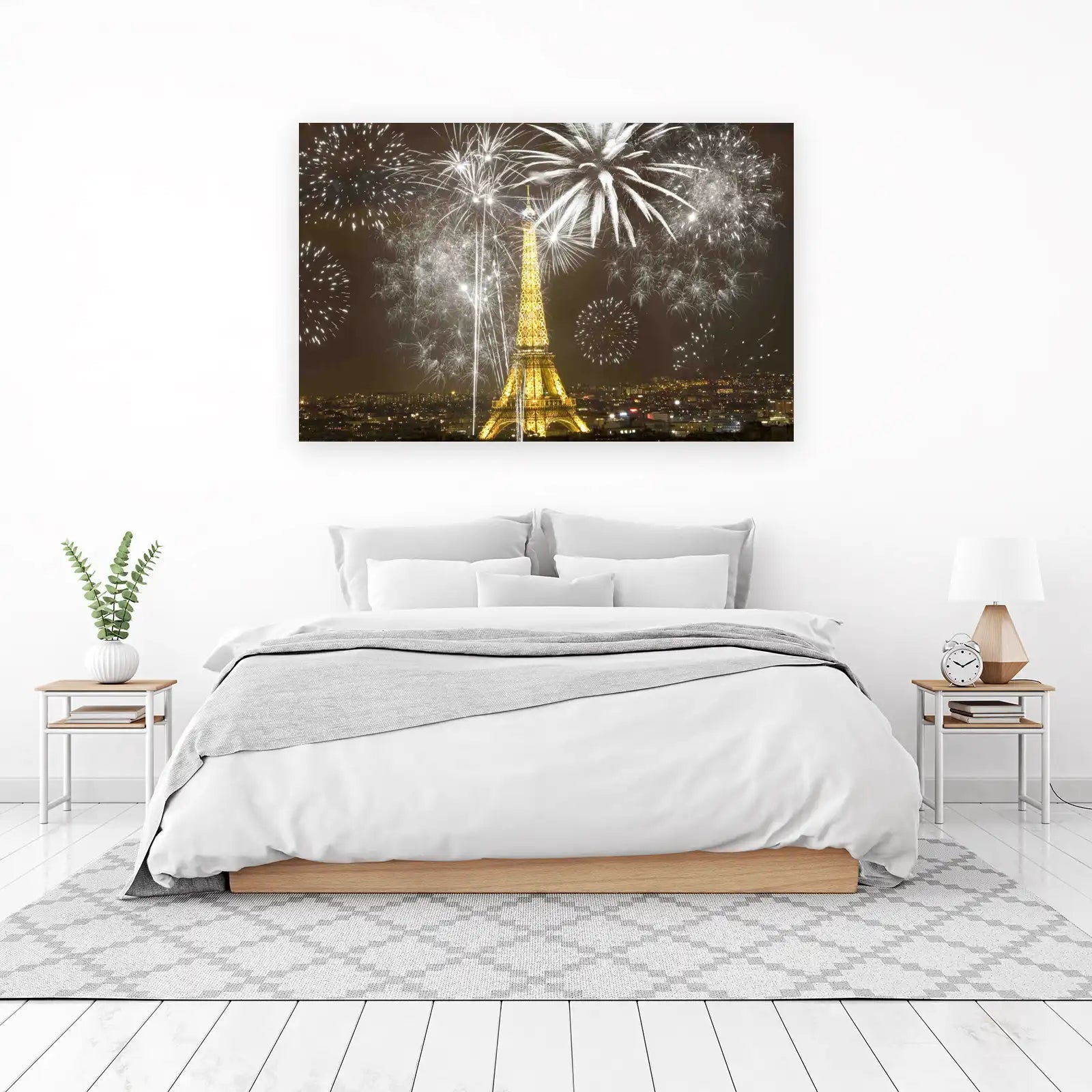 Eiffel Tower Fireworks Wall Art