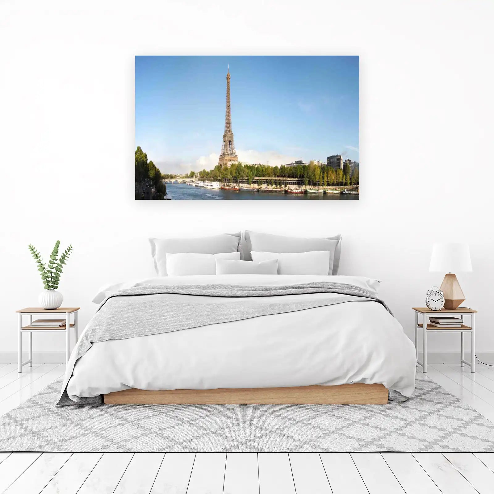 Eiffel Tower Paris River Seine Wall Art