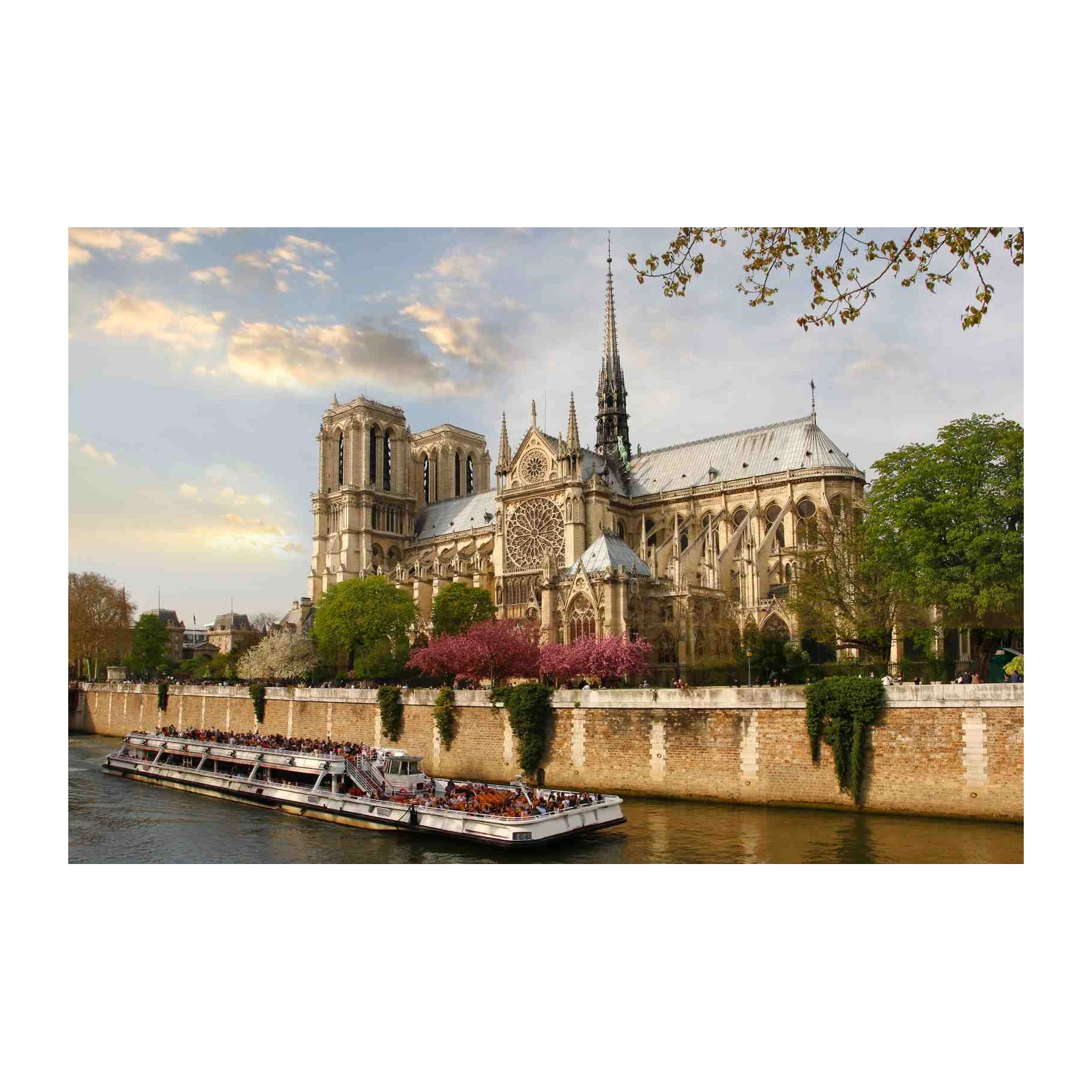 Parisian Seine River Notre Dame Wall Art