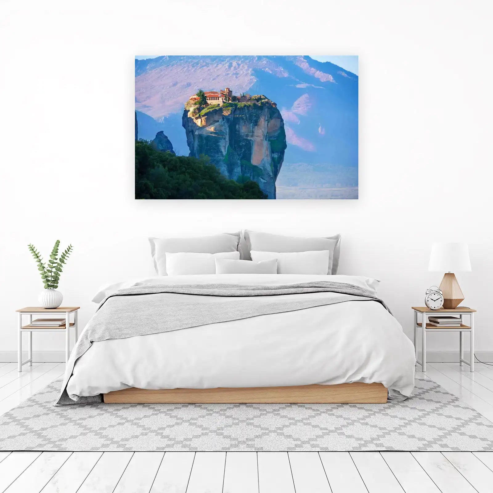 Meteora Monastery Cliff Wall Art