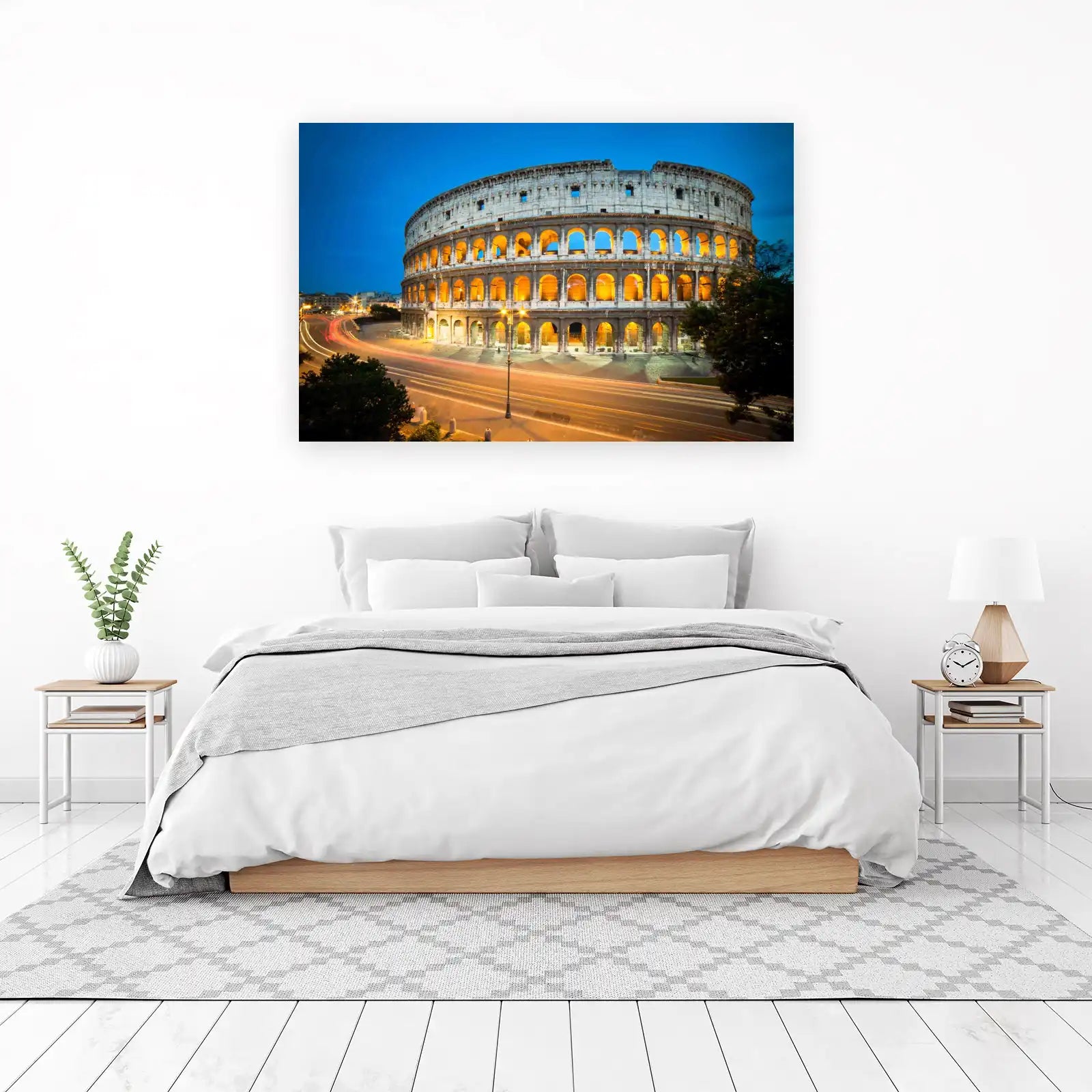 Colosseum at Dusk Wall Art - Rome Travel Art