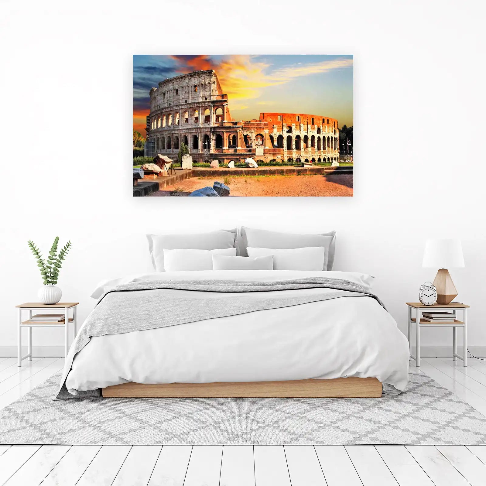 Majestic Colosseum Sunset Wall Art