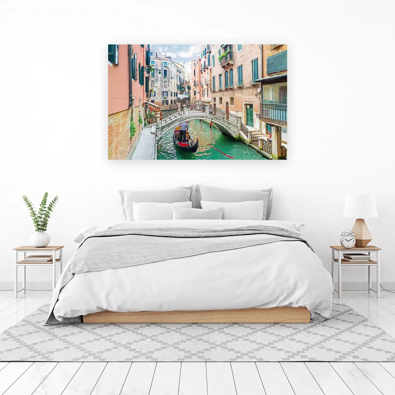 Venice Gondola Canal Bridge Wall Art