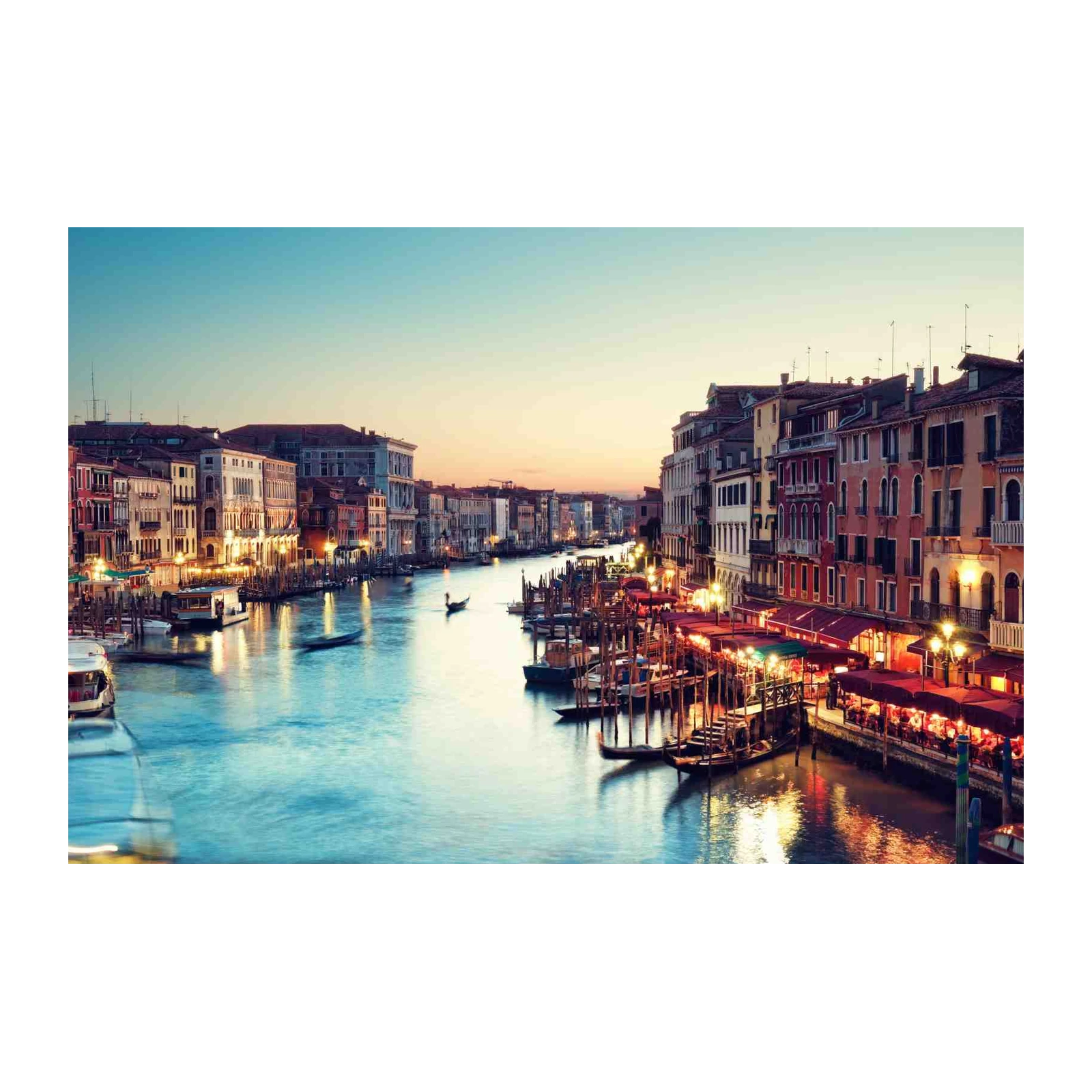 Venice Canal Romantic Evening Wall Art