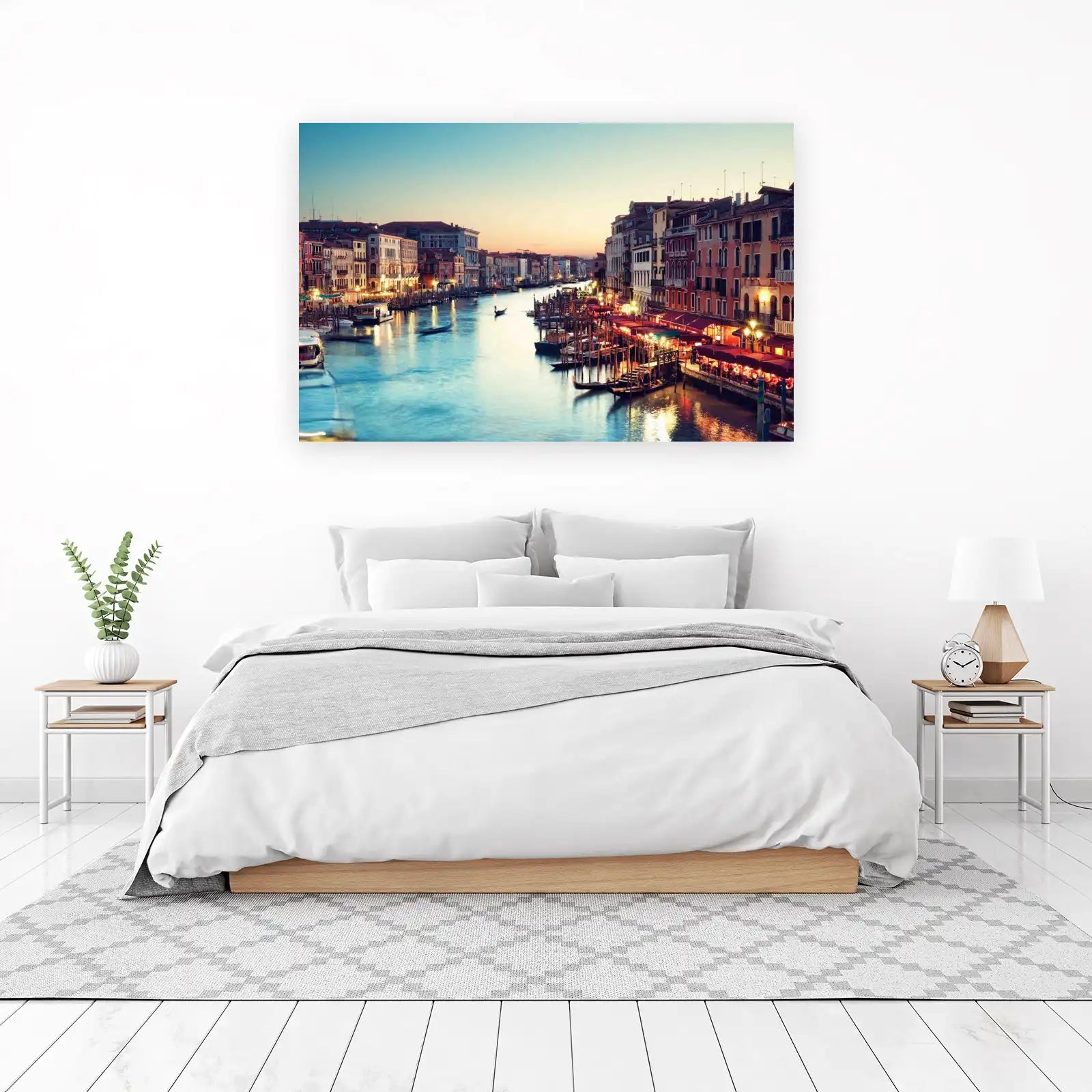 Venice Canal Romantic Evening Wall Art