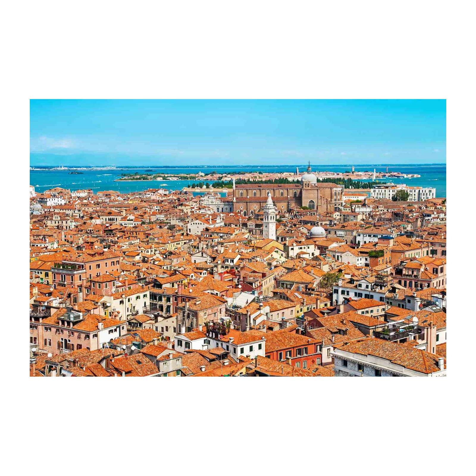 Stunning Venice Rooftops Panorama Wall Art
