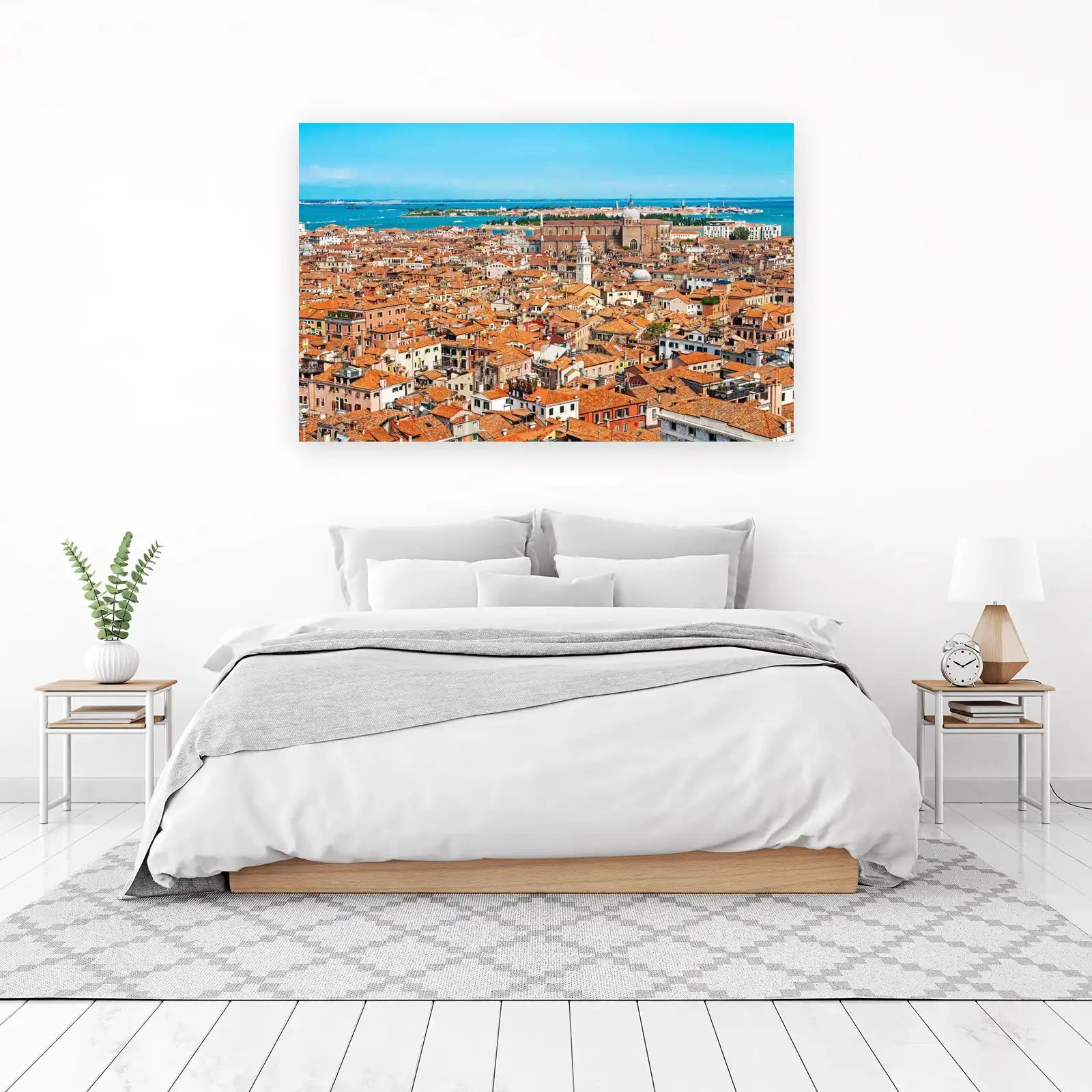 Stunning Venice Rooftops Panorama Wall Art