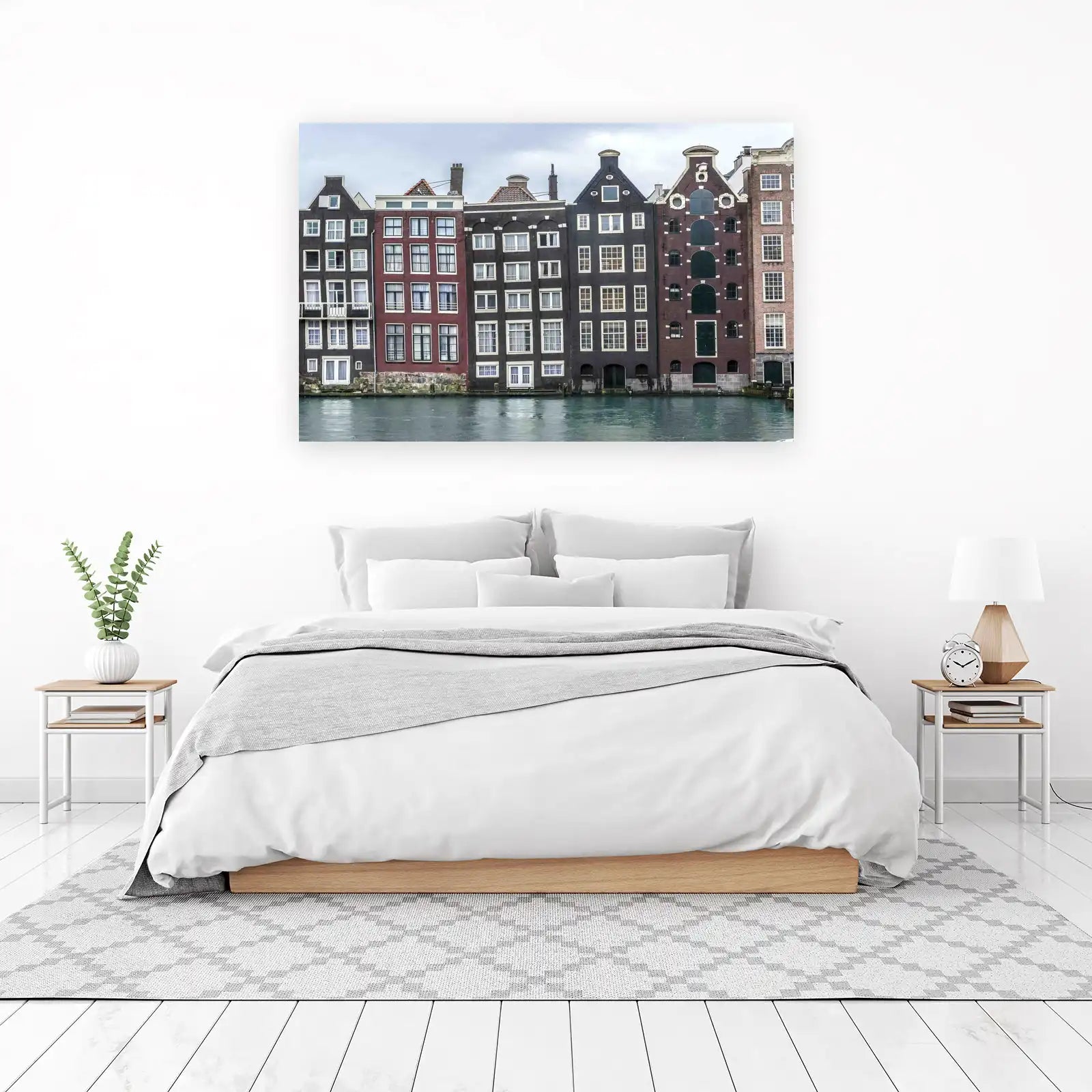 Charming Amsterdam Canal Houses Wall Art