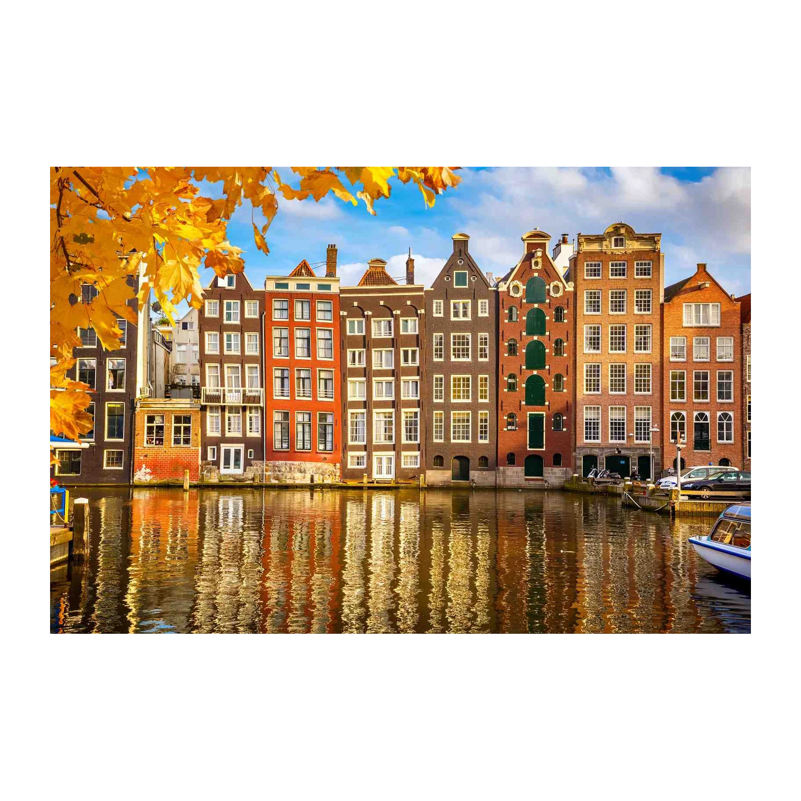 Autumn Amsterdam Canals Wall Art