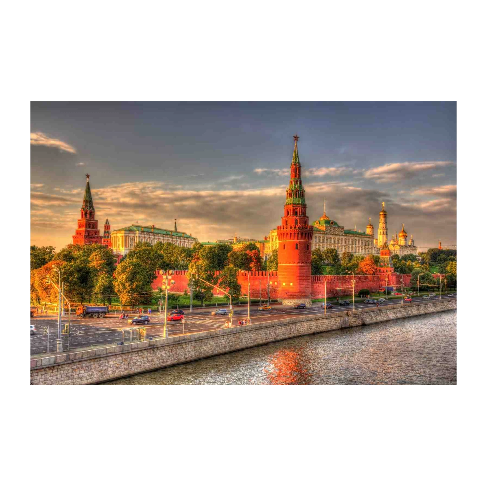 Moscow Kremlin Sunset Wall Art