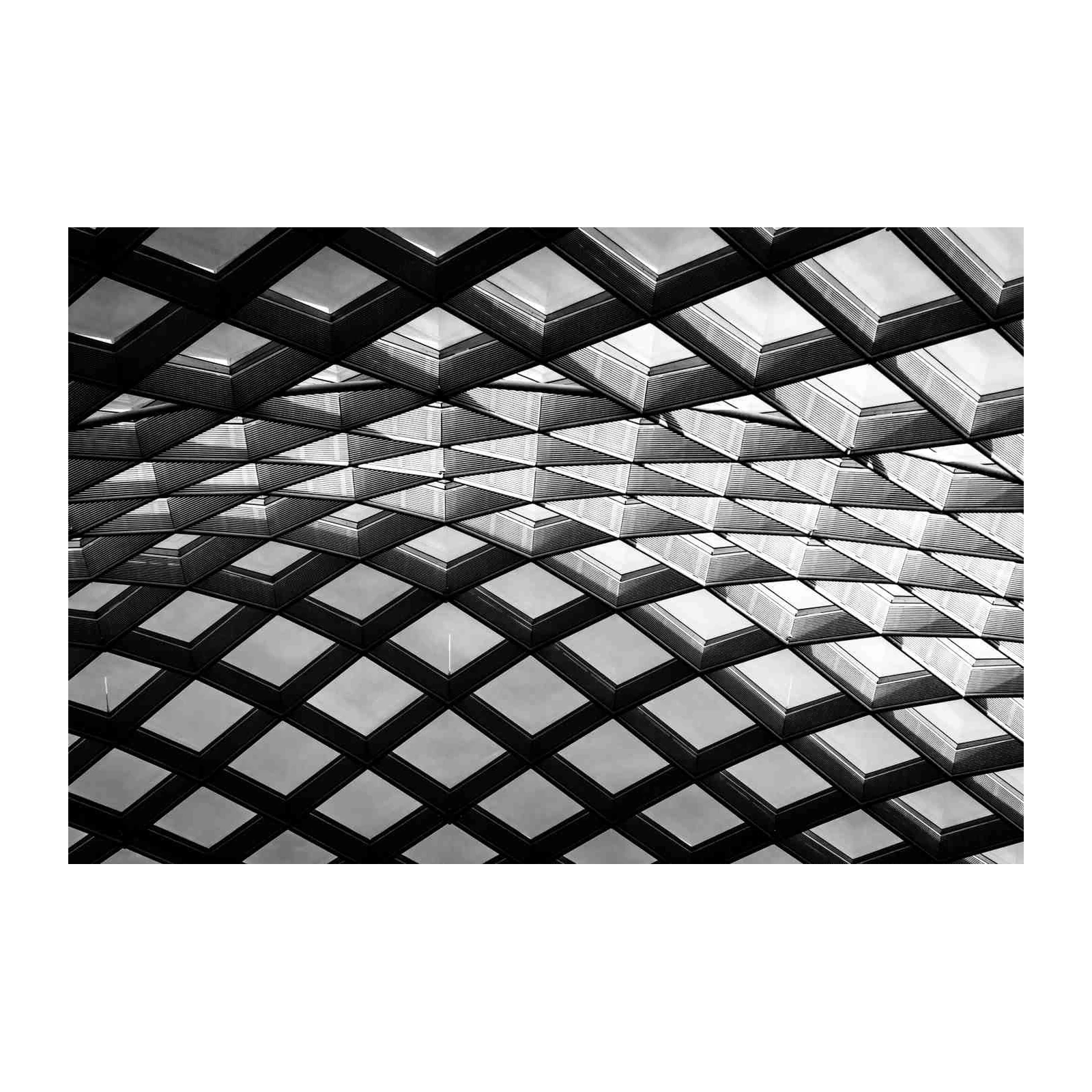 Geometric Skylight Architecture Wall Art