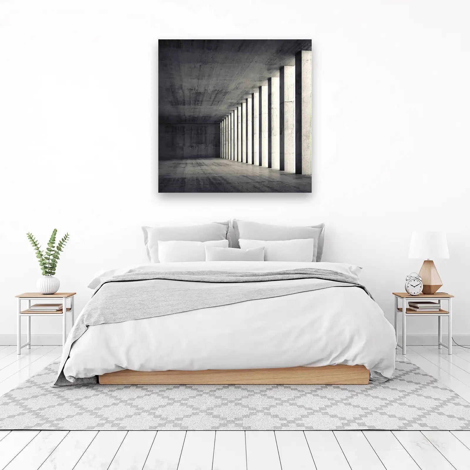 Modern Concrete Columns Wall Art
