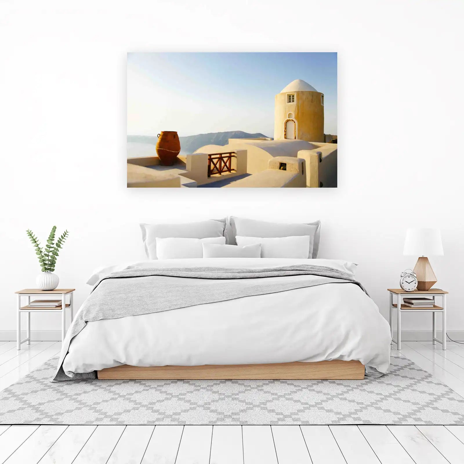 Santorini Sunset Charm Wall Art