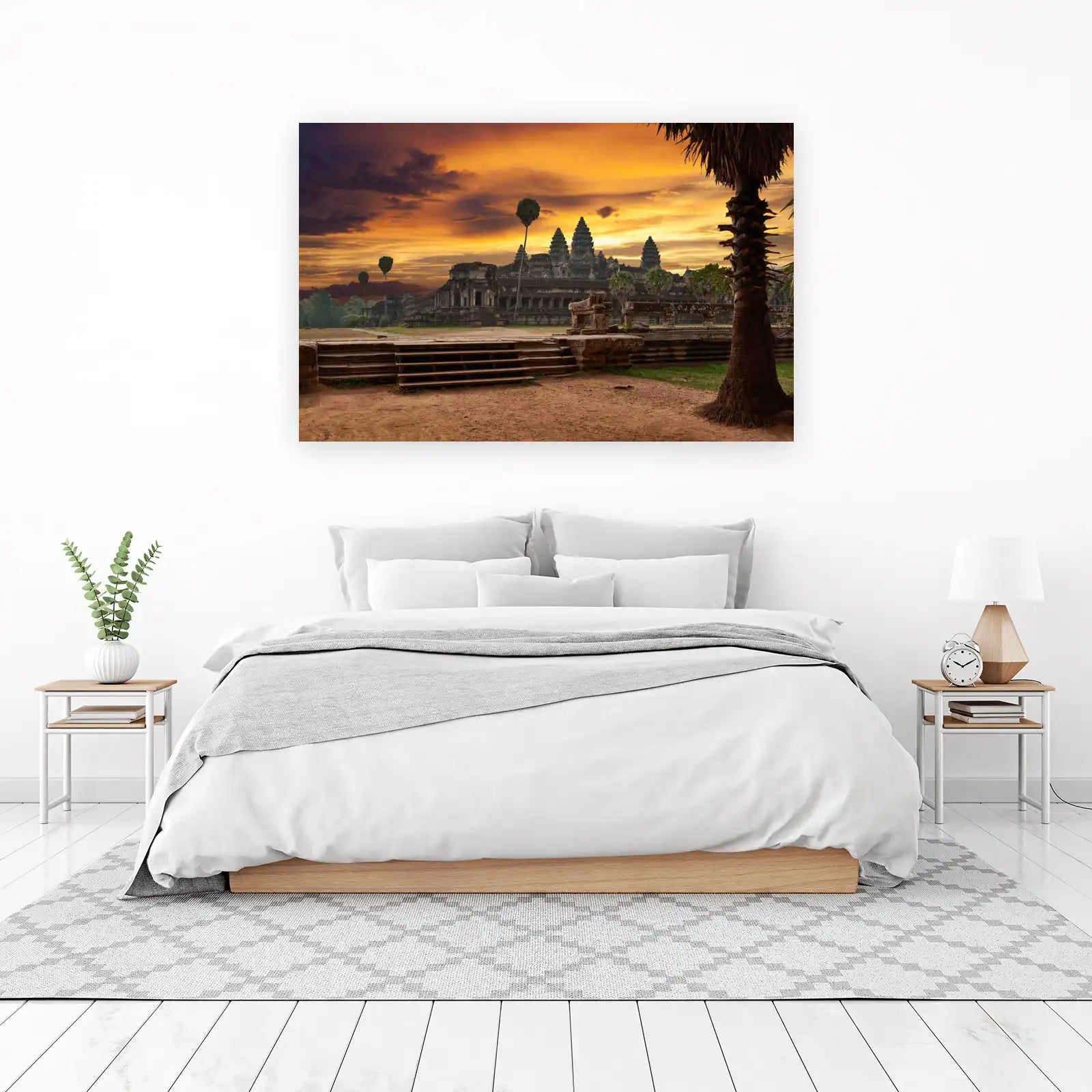 Angkor Wat Sunset Majesty Wall Art