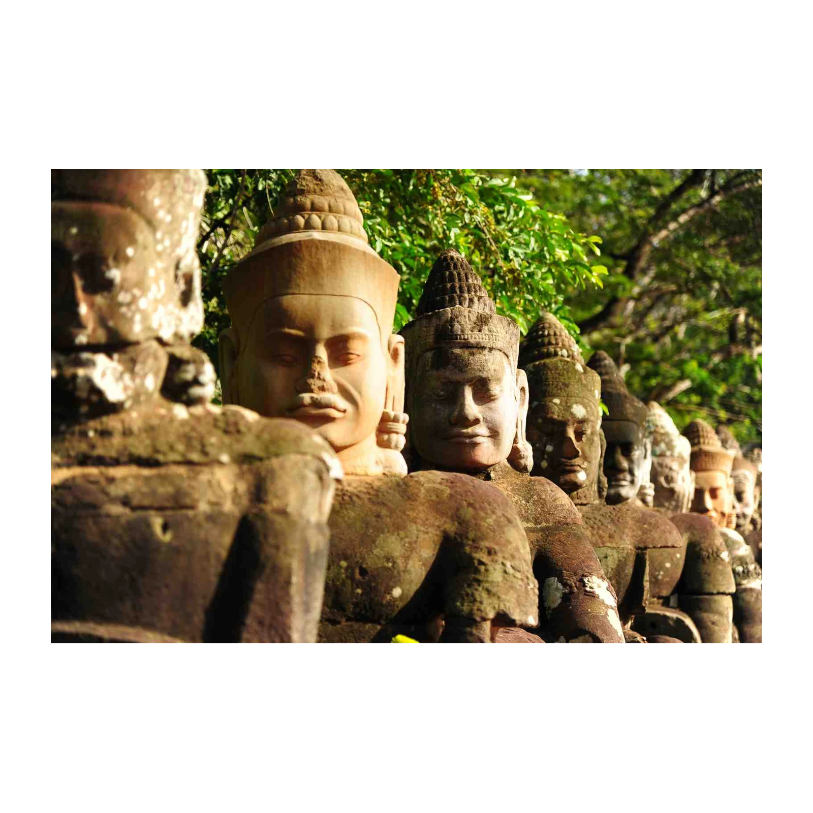 Angkor Wat Statues Landscape Wall Art