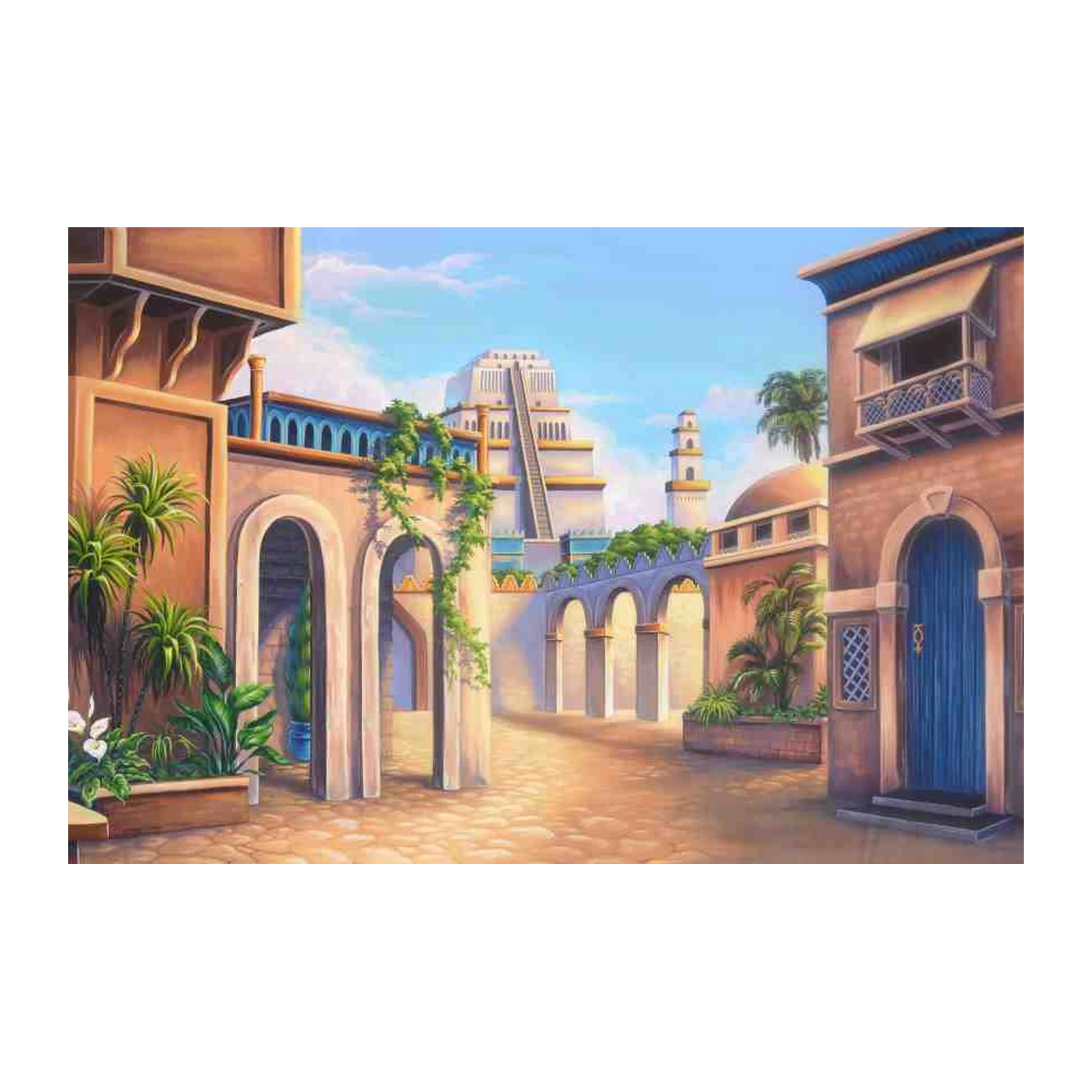 Exotic Oasis Courtyard Wall Art