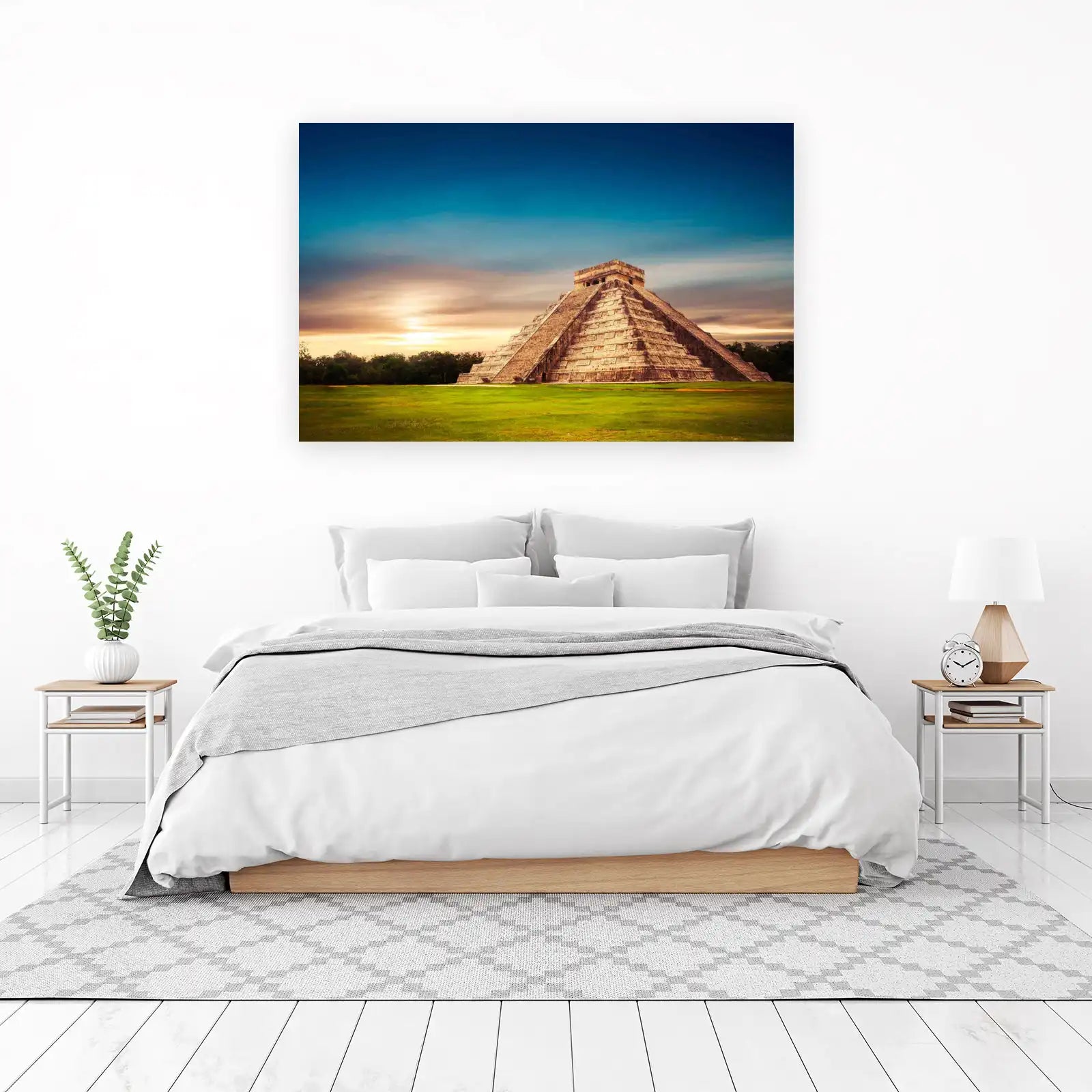 Majestic Chichen Itza Pyramid Wall Art