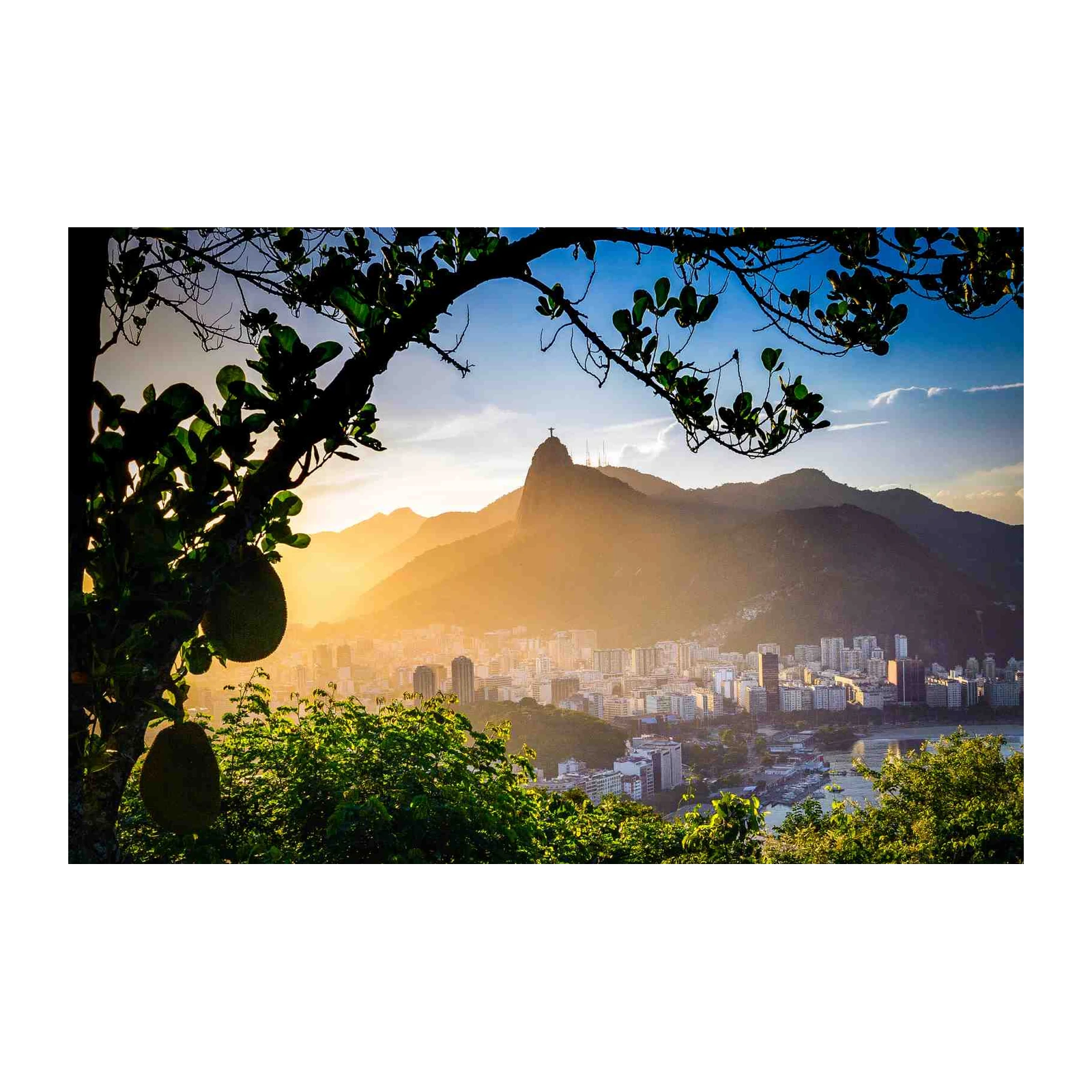 Rio de Janeiro Sunset Christ the Redeemer Wall Art