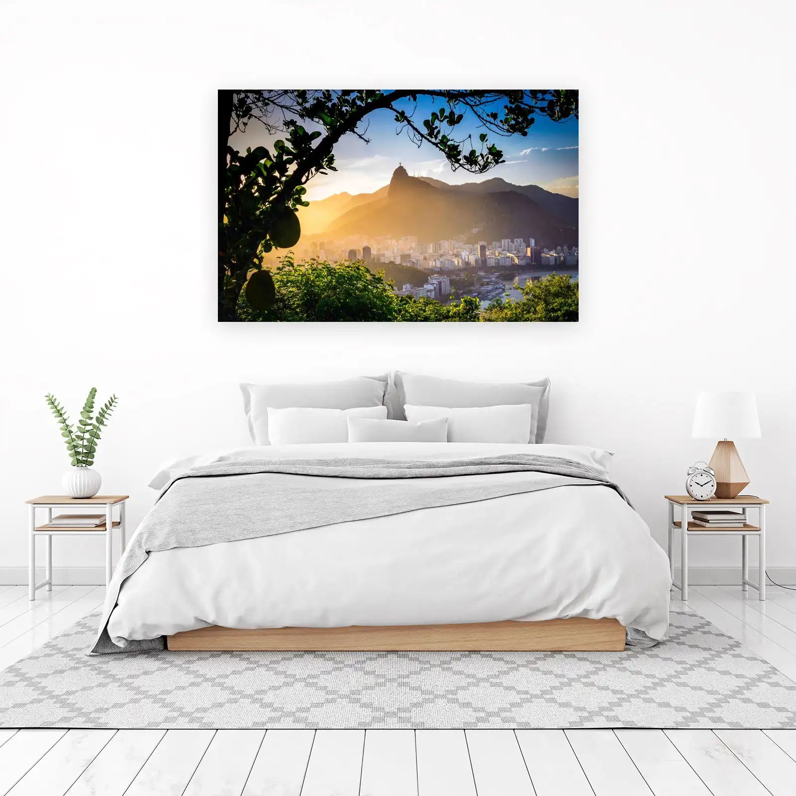 Rio de Janeiro Sunset Christ the Redeemer Wall Art