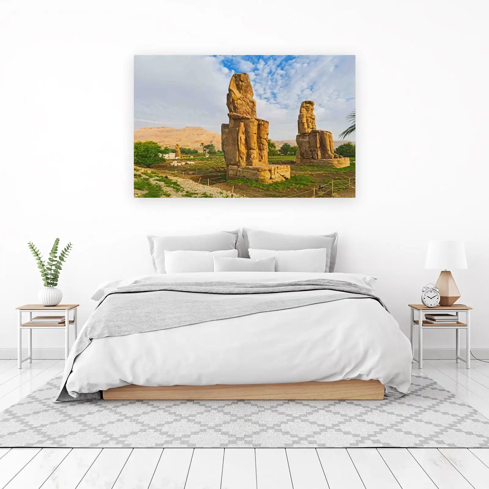 Ancient Colossi of Memnon Egyptian Wall Art