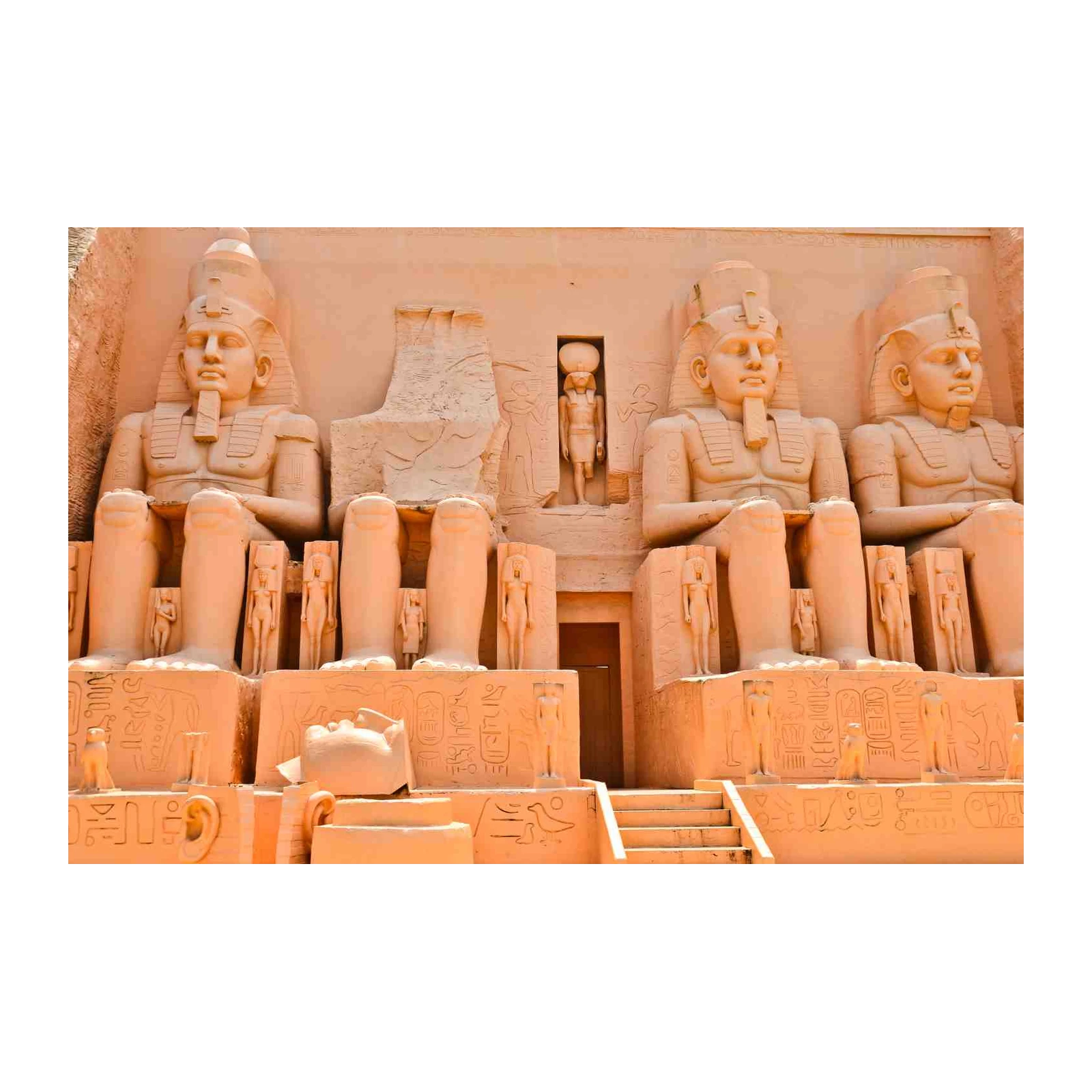 Majestic Egyptian Pharaoh Statues Wall Art